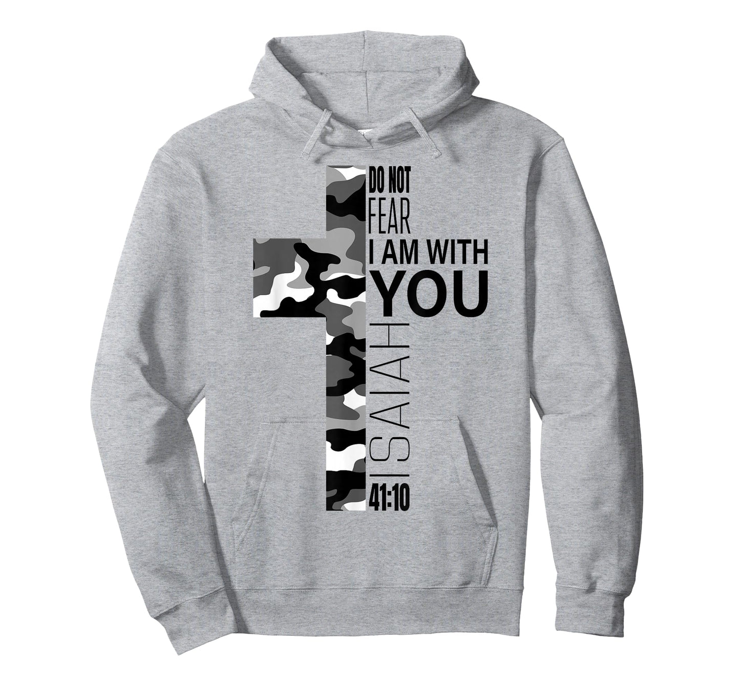 White Camo Do Not Fear Christian Verse Religious Couples T-Shirt