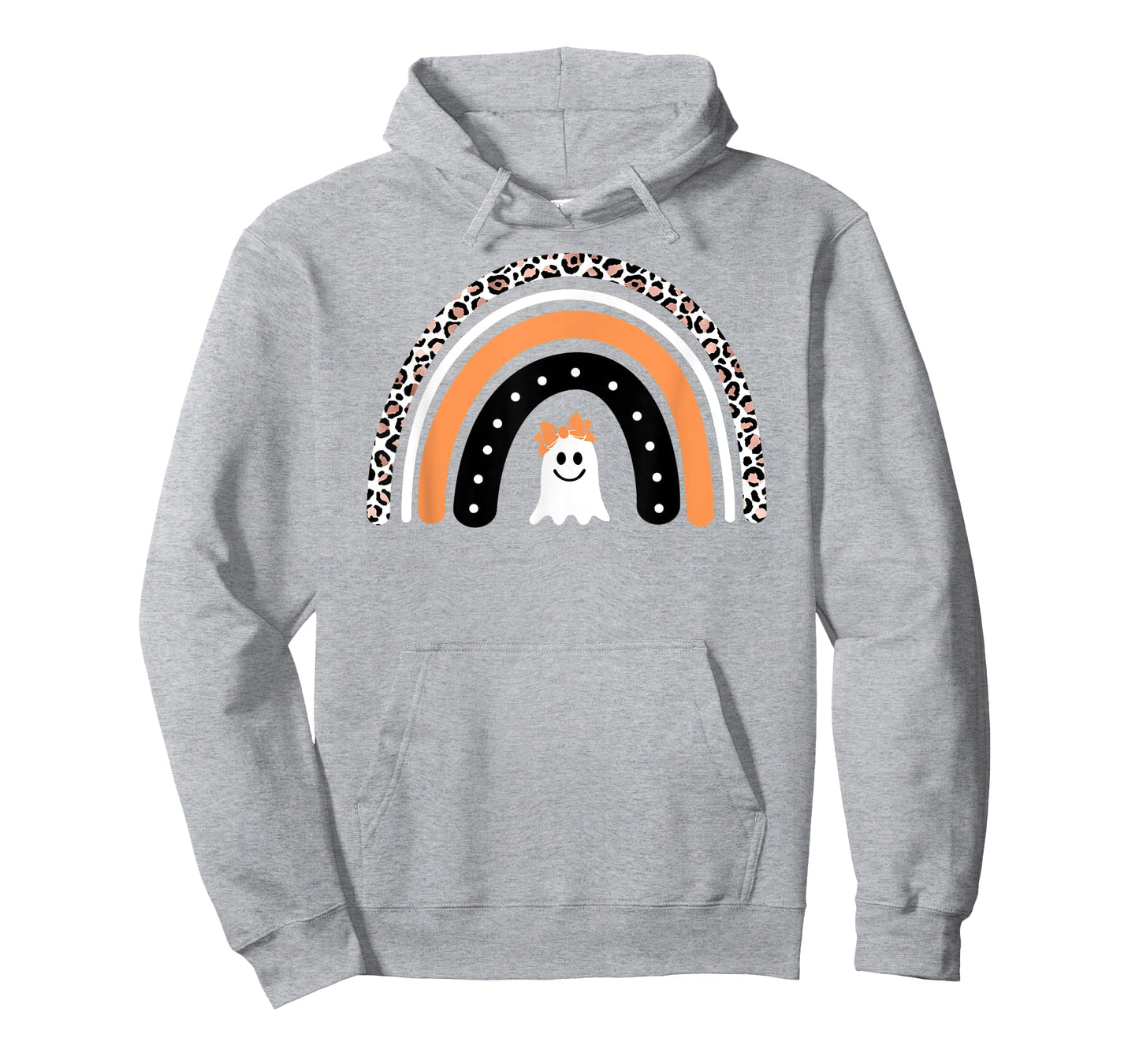 Mommy and Me Leopard Ghost Rainbow Halloween T-Shirt