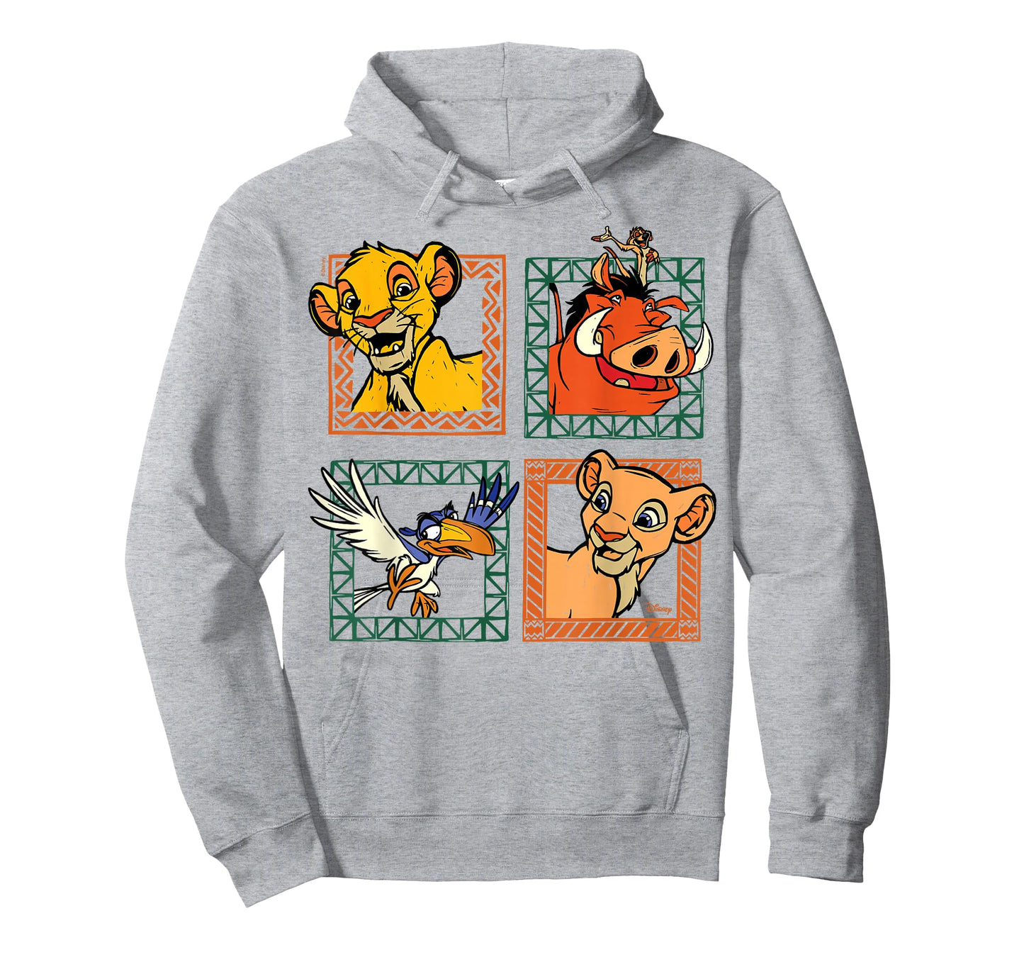 The Lion King - Simba Nala Timon Pumbaa Zazu Character Grid T-Shirt
