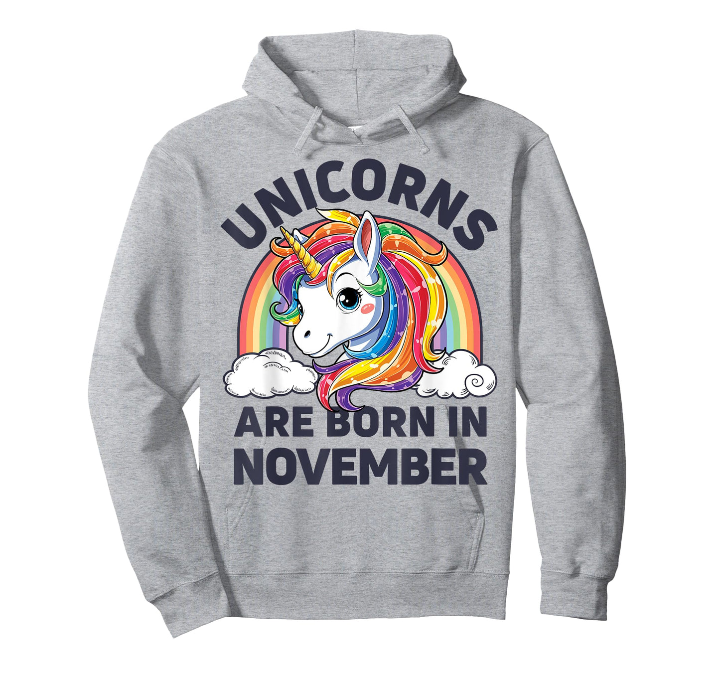 Unicorns are Born in November Shirt Unicorn Rainbow Birthday