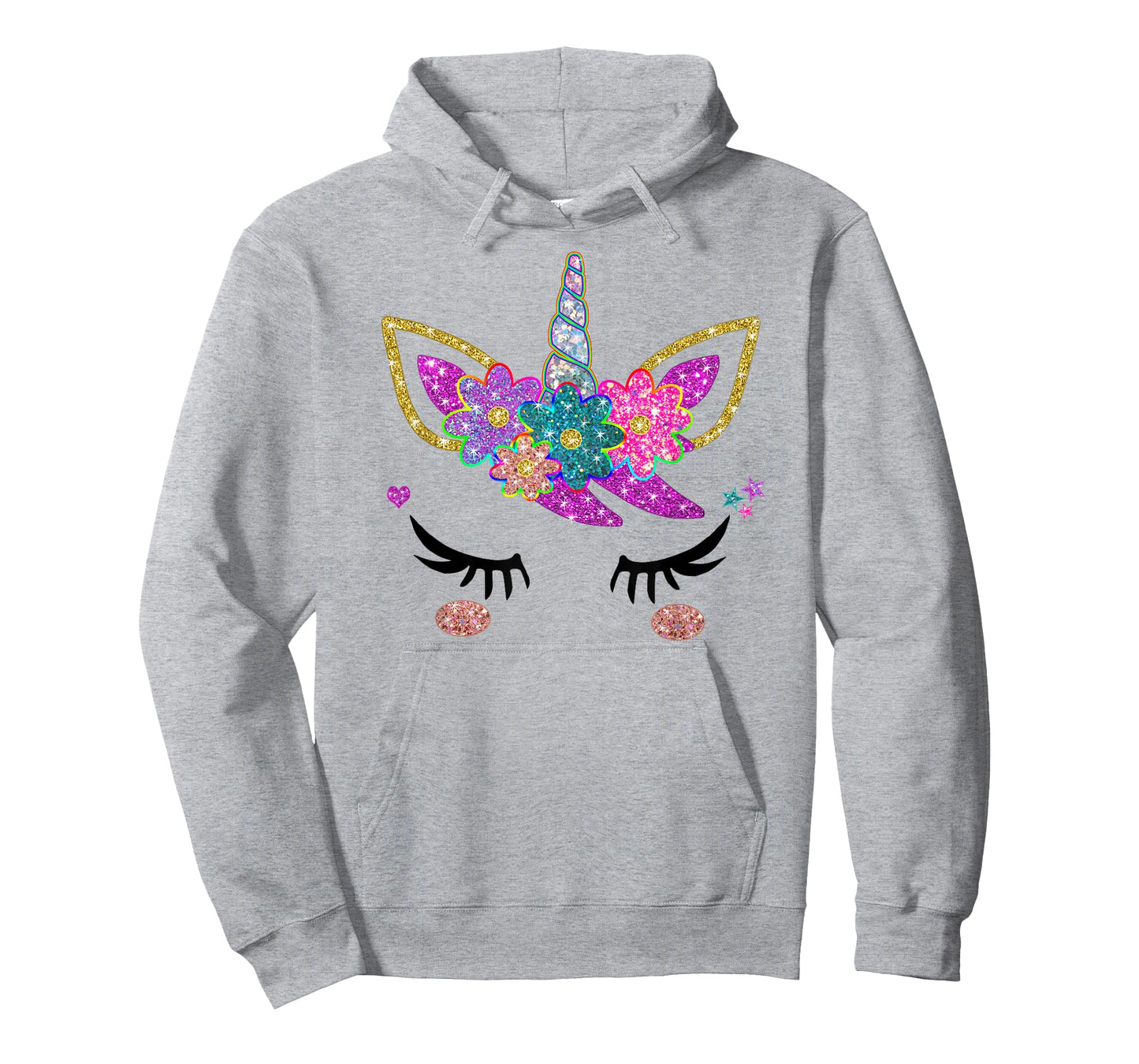 Rainbow Unicorn Face Shirt, Cute Unicorn Birthday Outfit T-Shirt