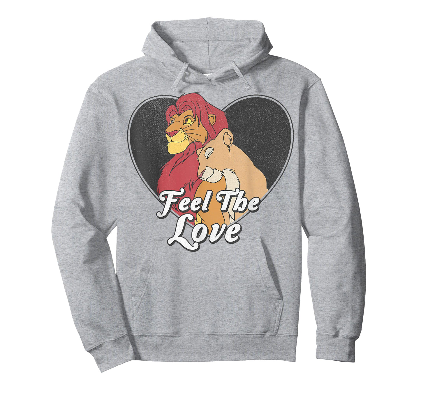 Disney Lion King Simba Nala Feel The Love Heart T-Shirt