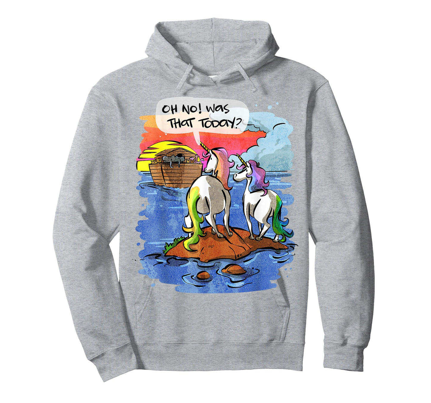 Noah Guy Unicorn Noahs Ark Design for Girls and Adults T-Shirt