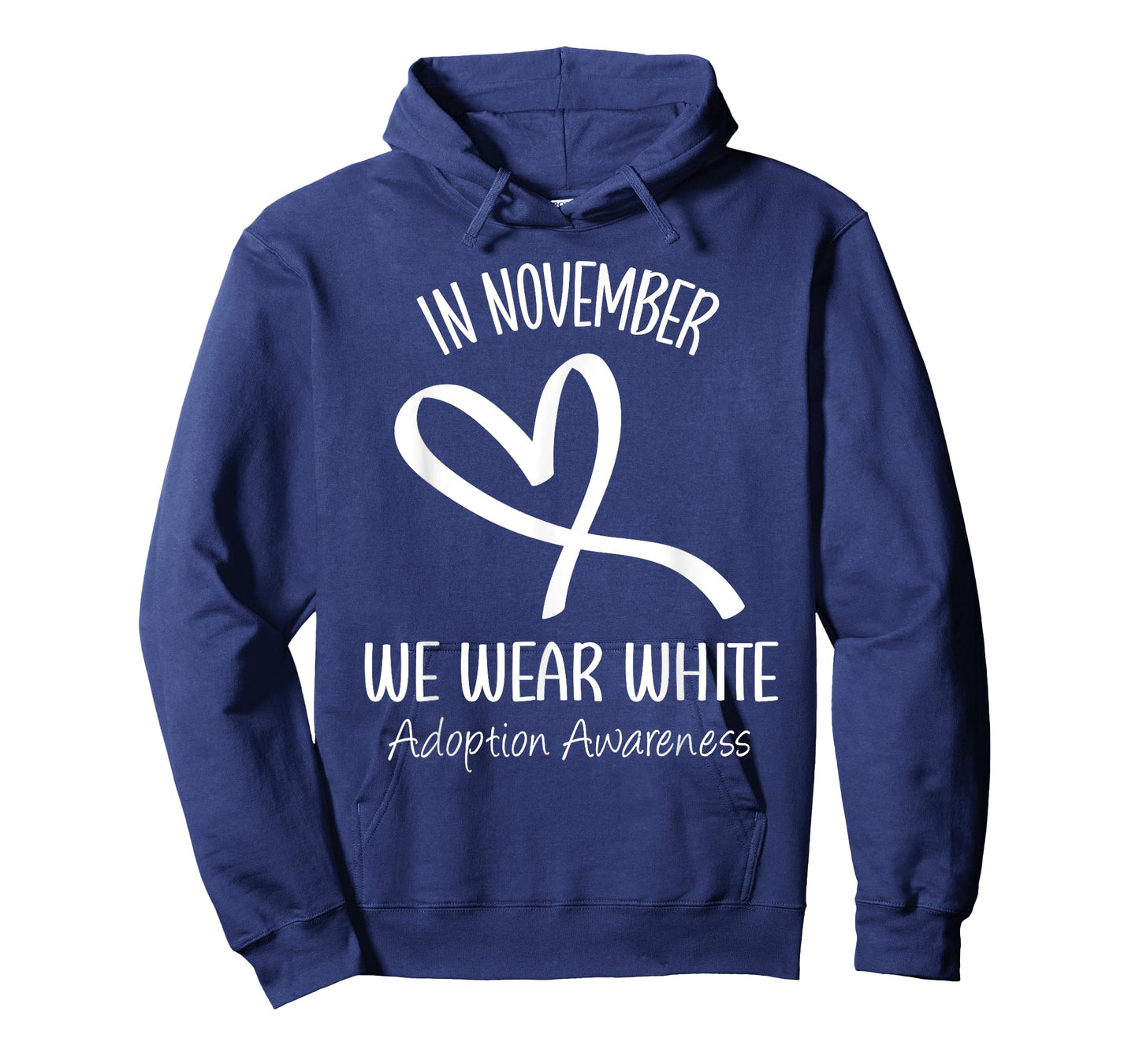 Rainbow In November We Wear White Adoption Awareness Ribbon T-Shirt