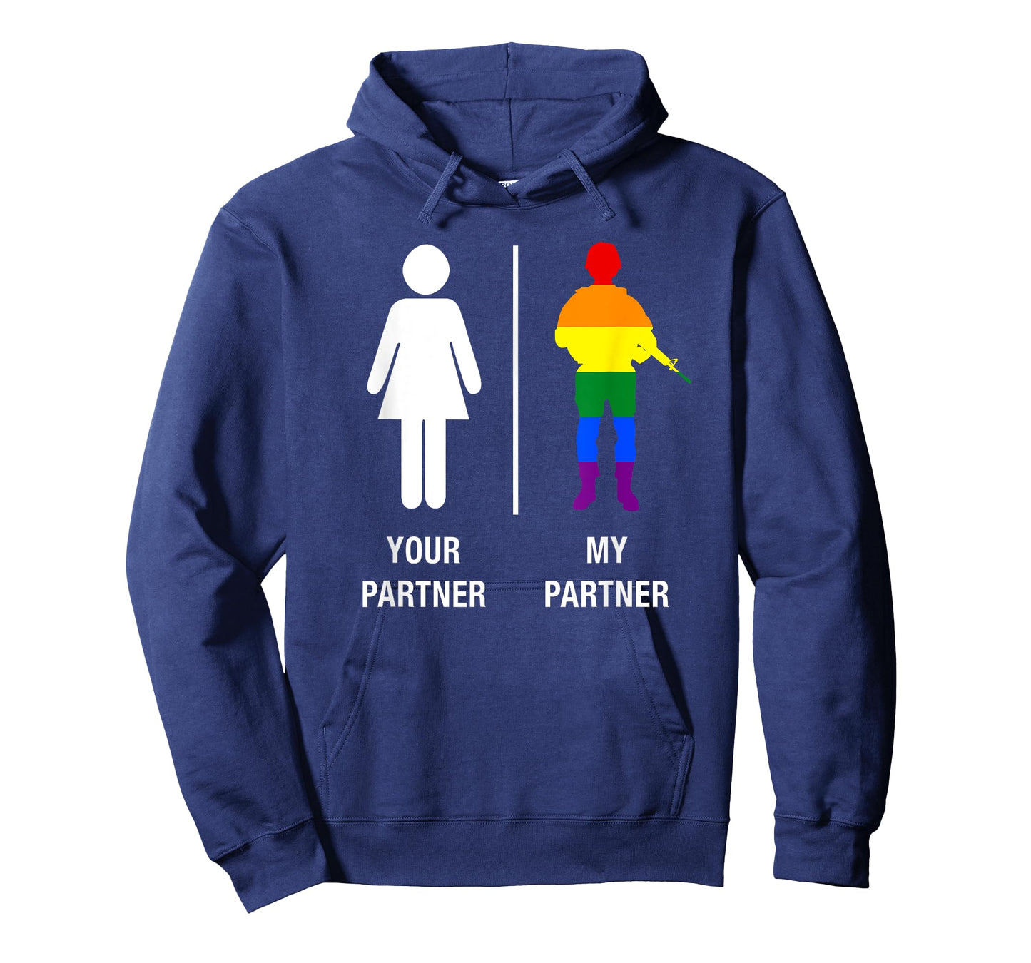 Lesbian Military Shirt LGBT Funny Gay Pride Partner Rainbow T-Shirt
