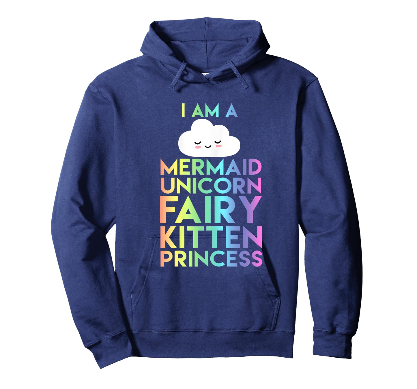 I Am a Mermaid Unicorn Fairy Kitten Princess T-Shirt Kid Tee T-Shirt