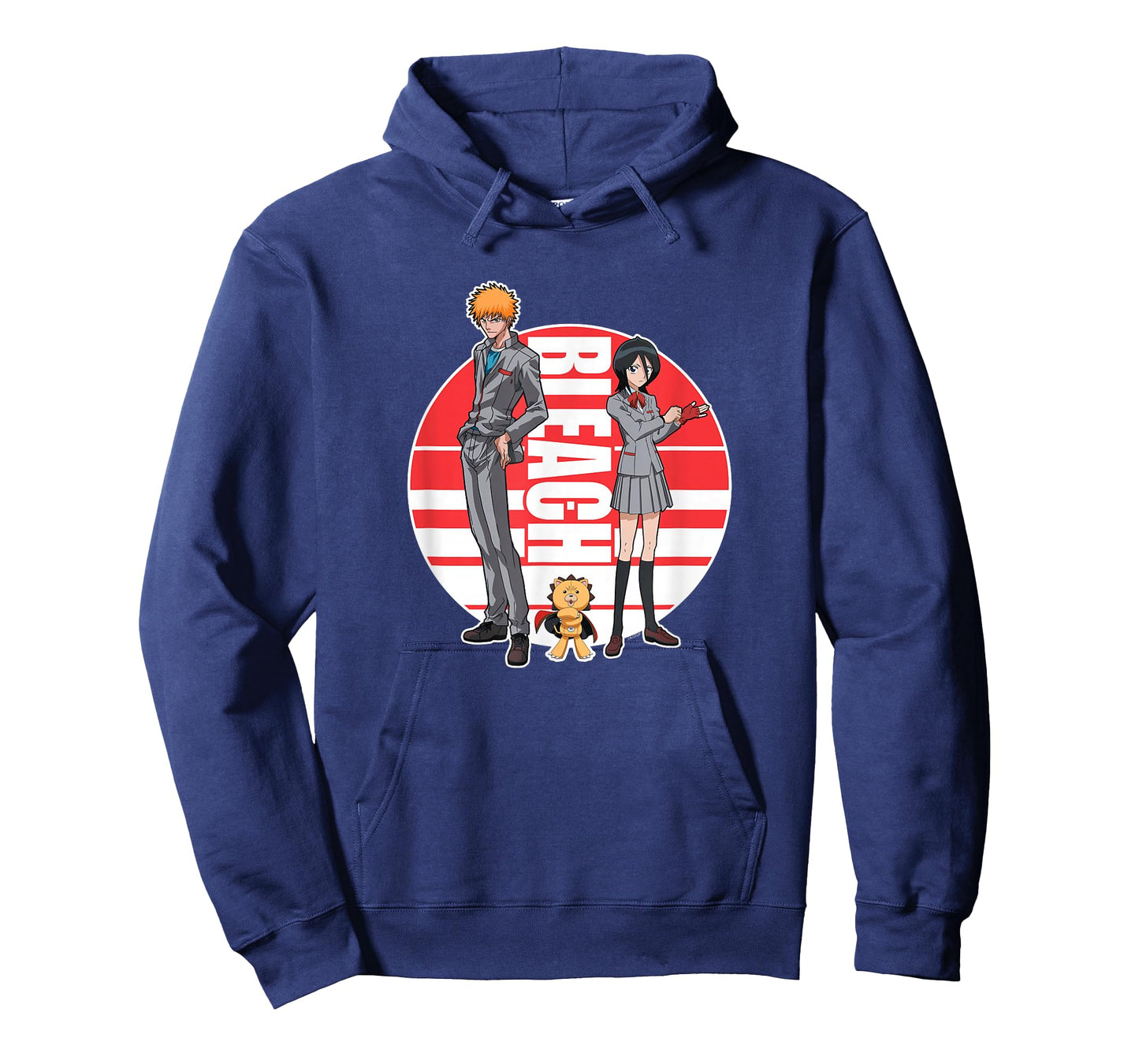 Bleach Ichigo Rukia and Kon Round Logo Anime T-Shirt