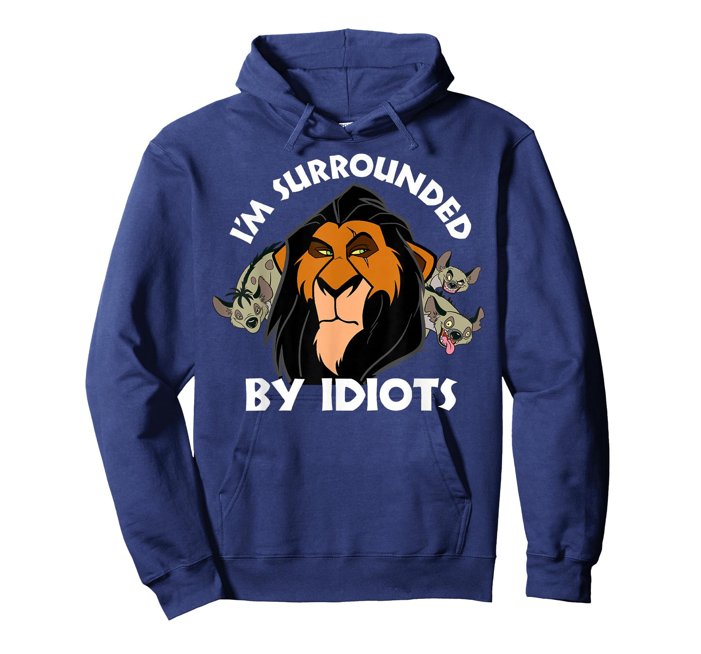 Disney The Lion King Scar I'm Surrounded by Idiots Portrait T-Shirt
