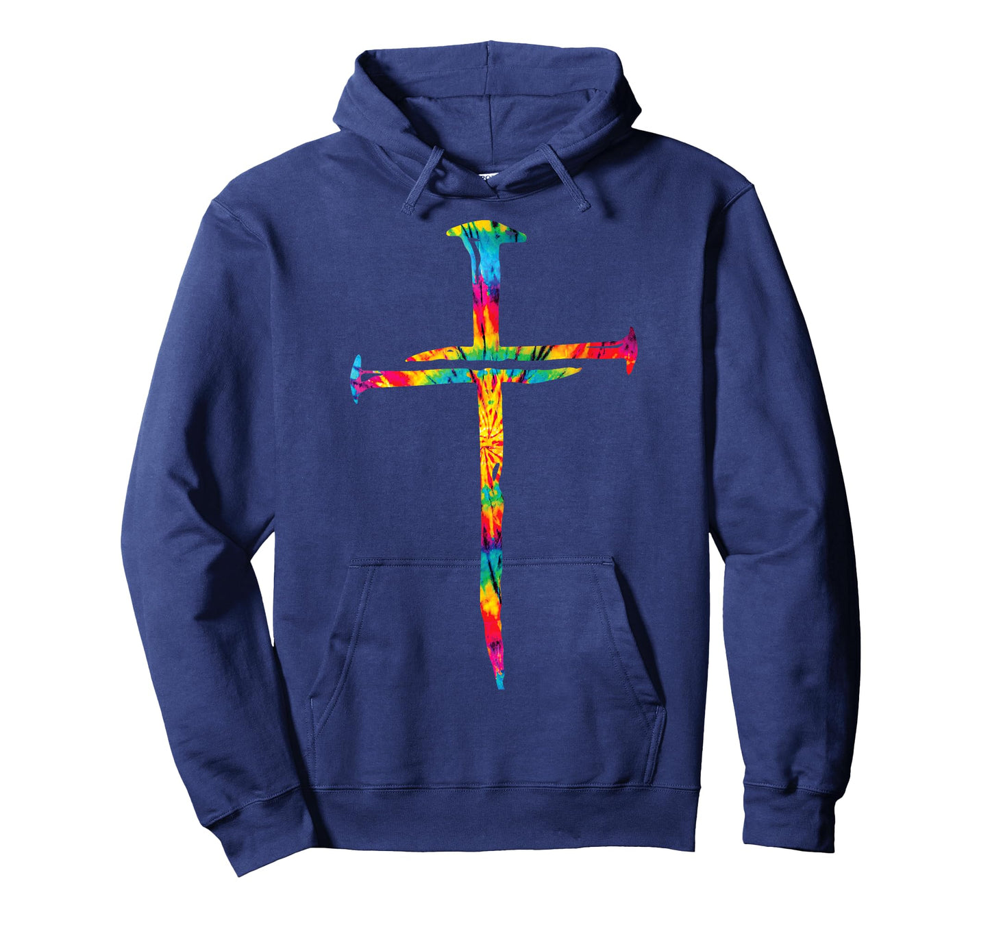 Christian Jesus Nail Cross Tie Dye Rainbow Bible Religious T-Shirt