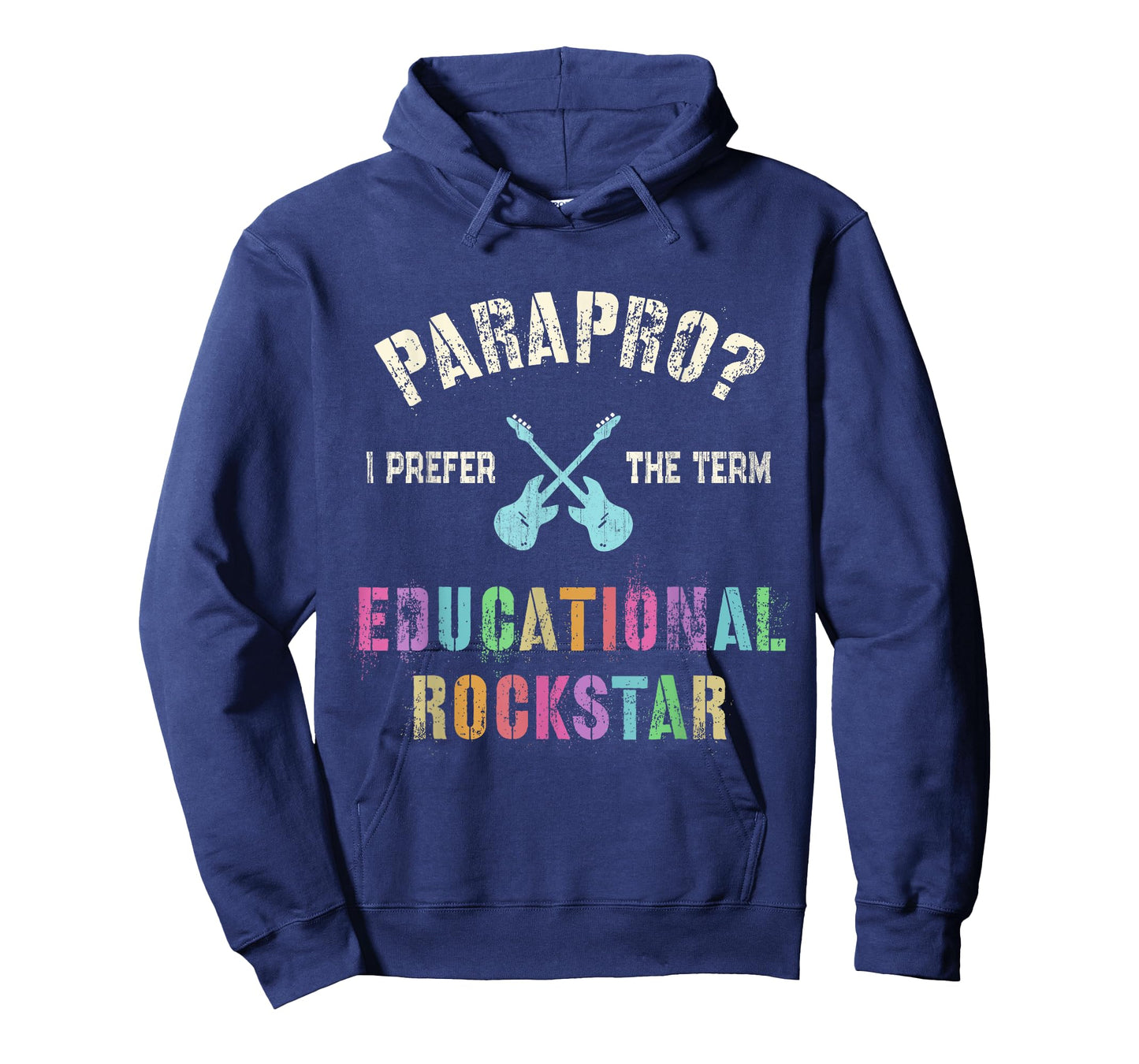 Funny PARAPRO Team I Prefer the Term EDUCATIONAL ROCKSTAR T-Shirt