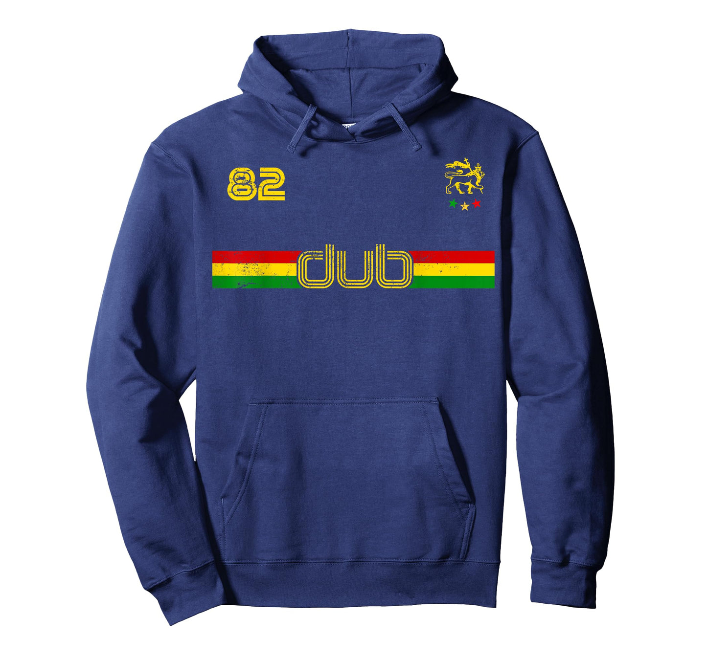 DUB -Reggae Rastafari Ethiopia Jamaica Football Soccer style T-Shirt