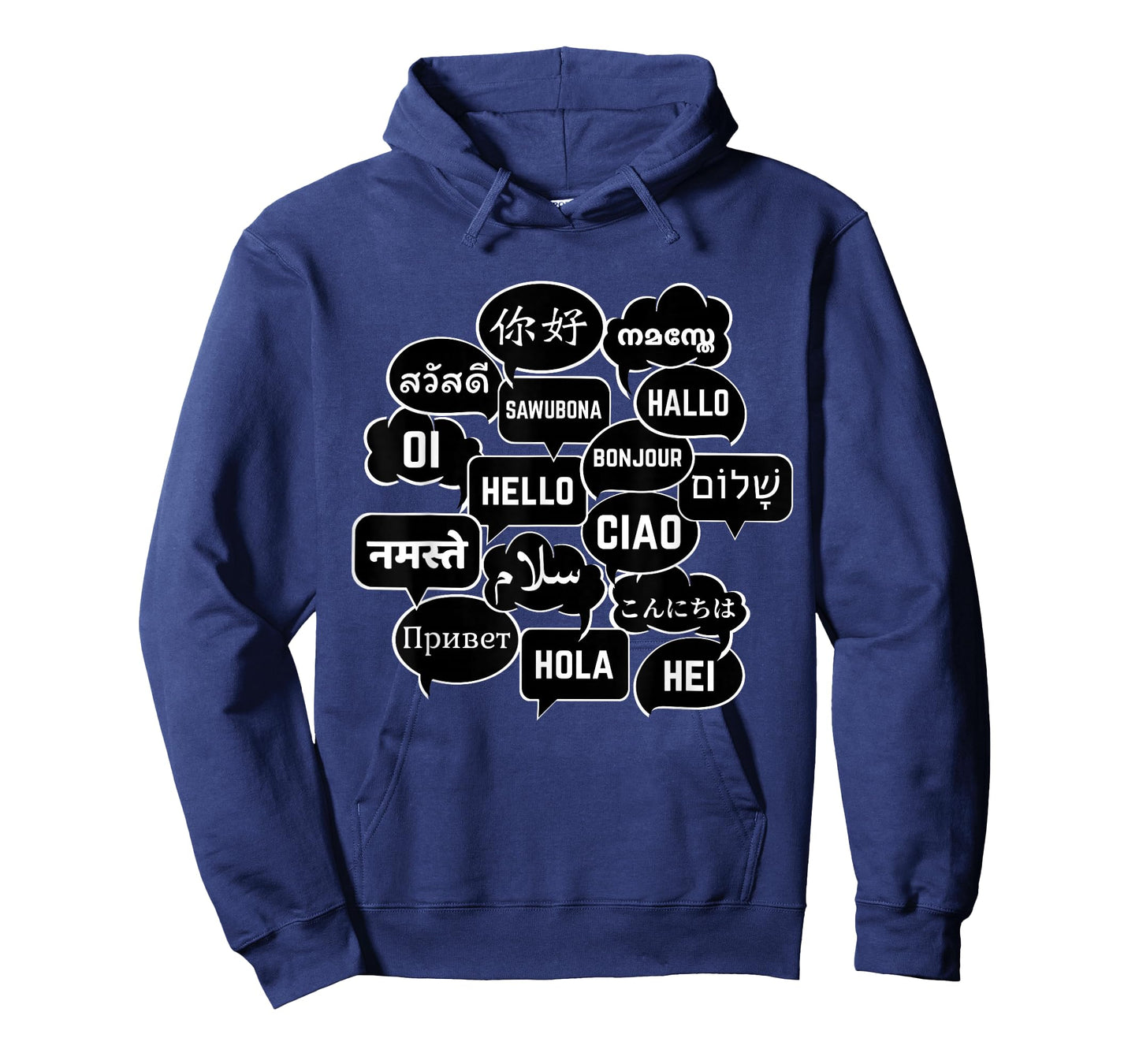 Hello in many Languages Translator Globetrotter Polyglot T-Shirt