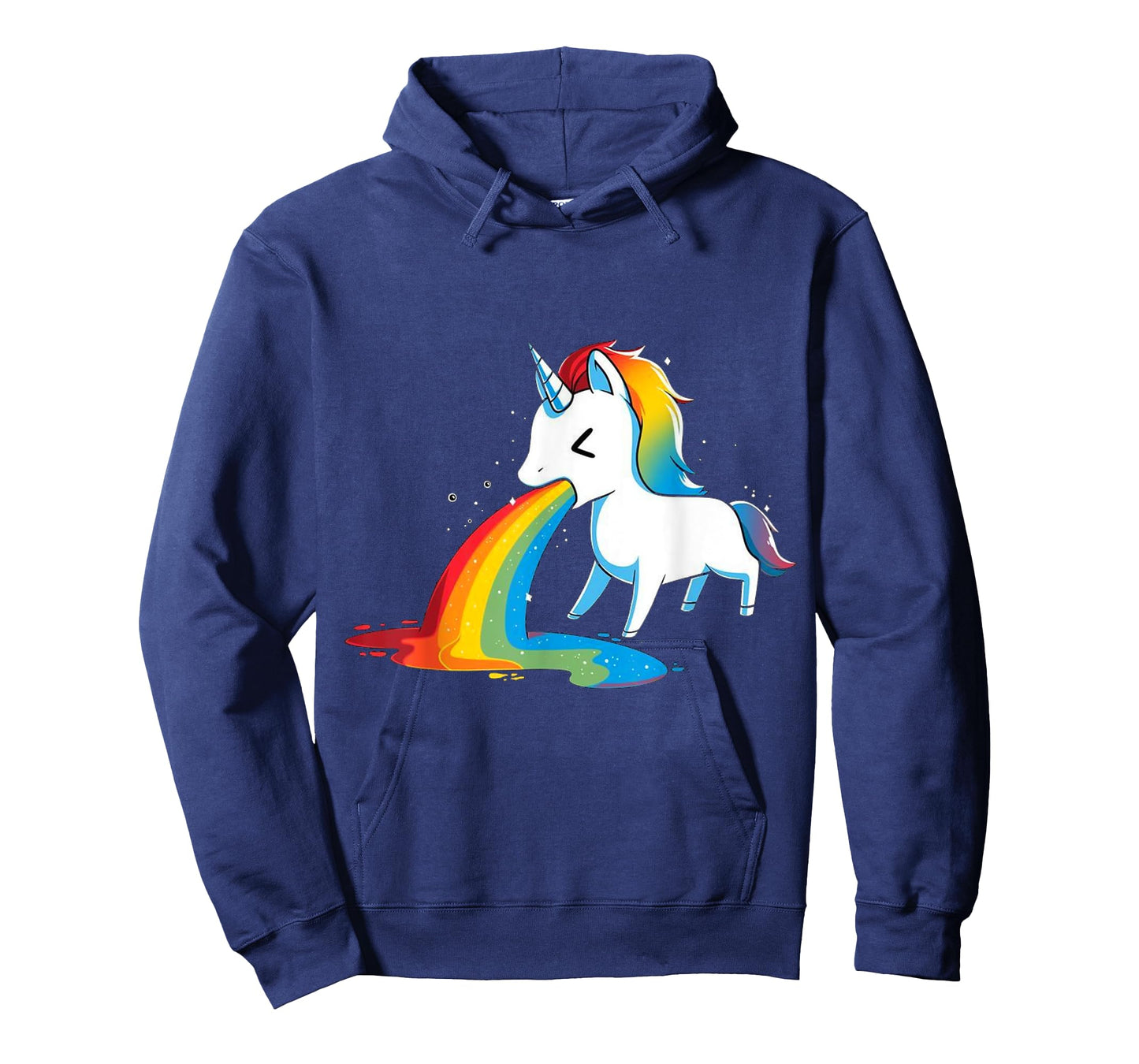 Unicorn Puking Rainbows Graphic T shirt Funny Rainbow Puke T-Shirt