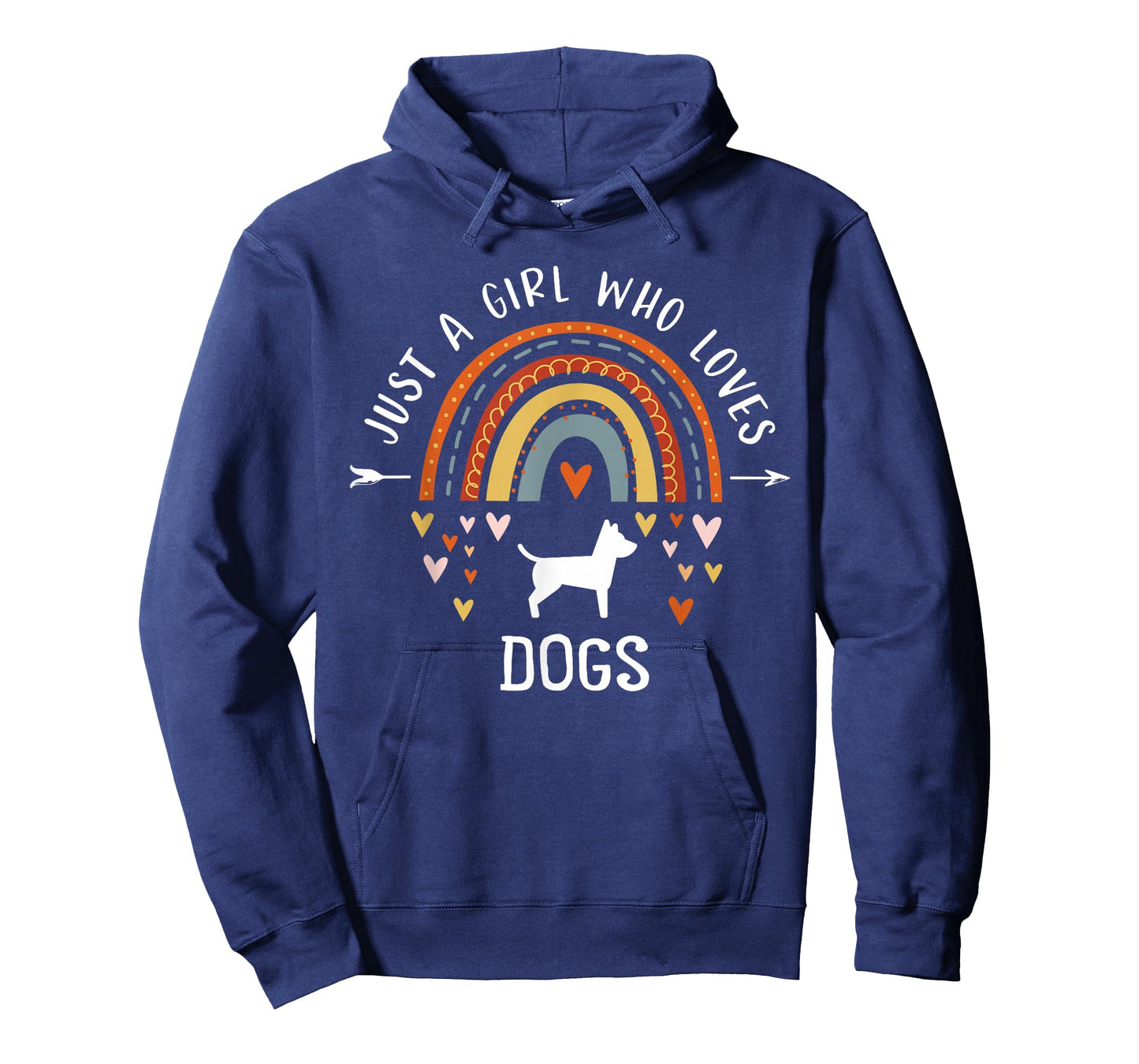 Just A Girl Who Loves Dogs Rainbow Gifts For Dog Lover Women T-Shirt
