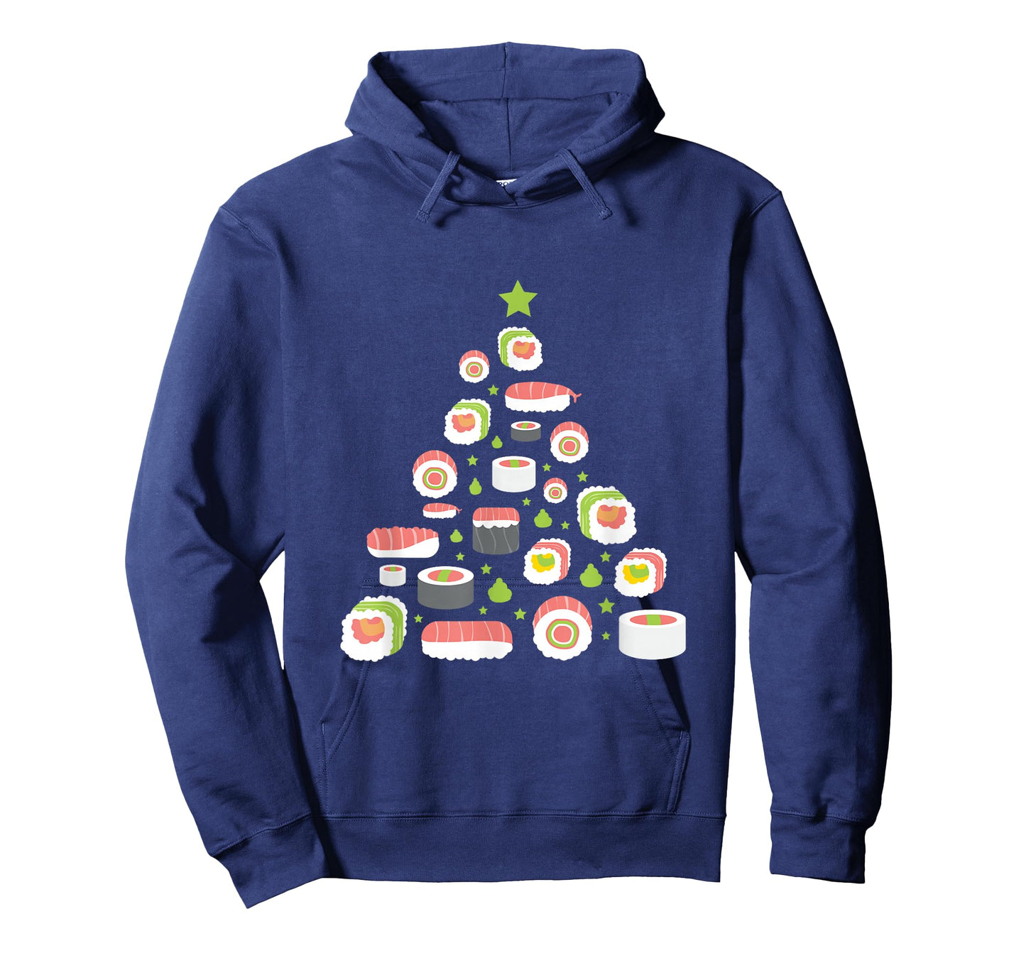 Xmas Japanese Sushi Christmas Tree Holiday Pajama T-Shirt