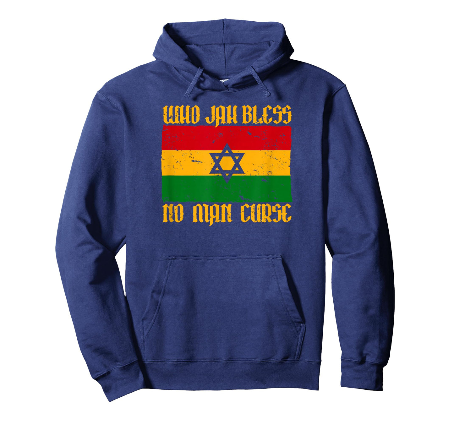 WHO JAH BLESS NO MAN CURSE Roots Reggae Rasta Flag T-Shirt