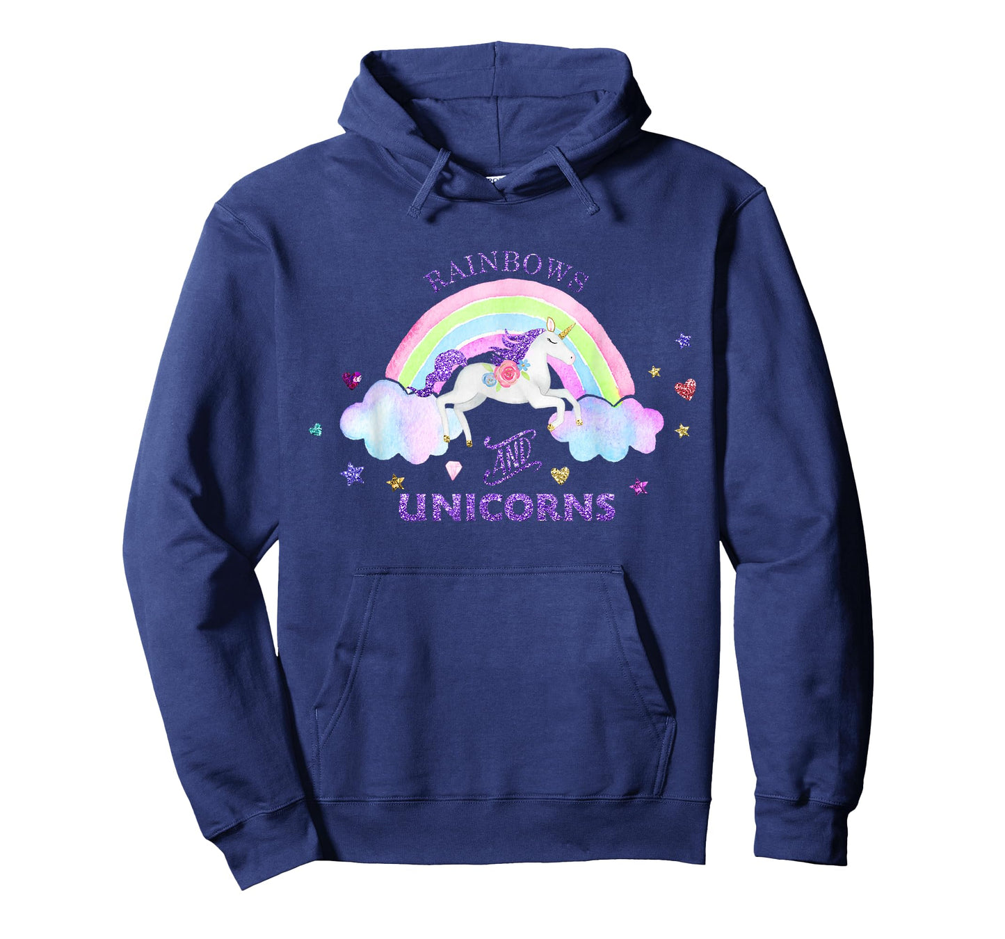 Rainbows and Unicorns T-Shirt - Magical Cute Glitter Gift T-Shirt