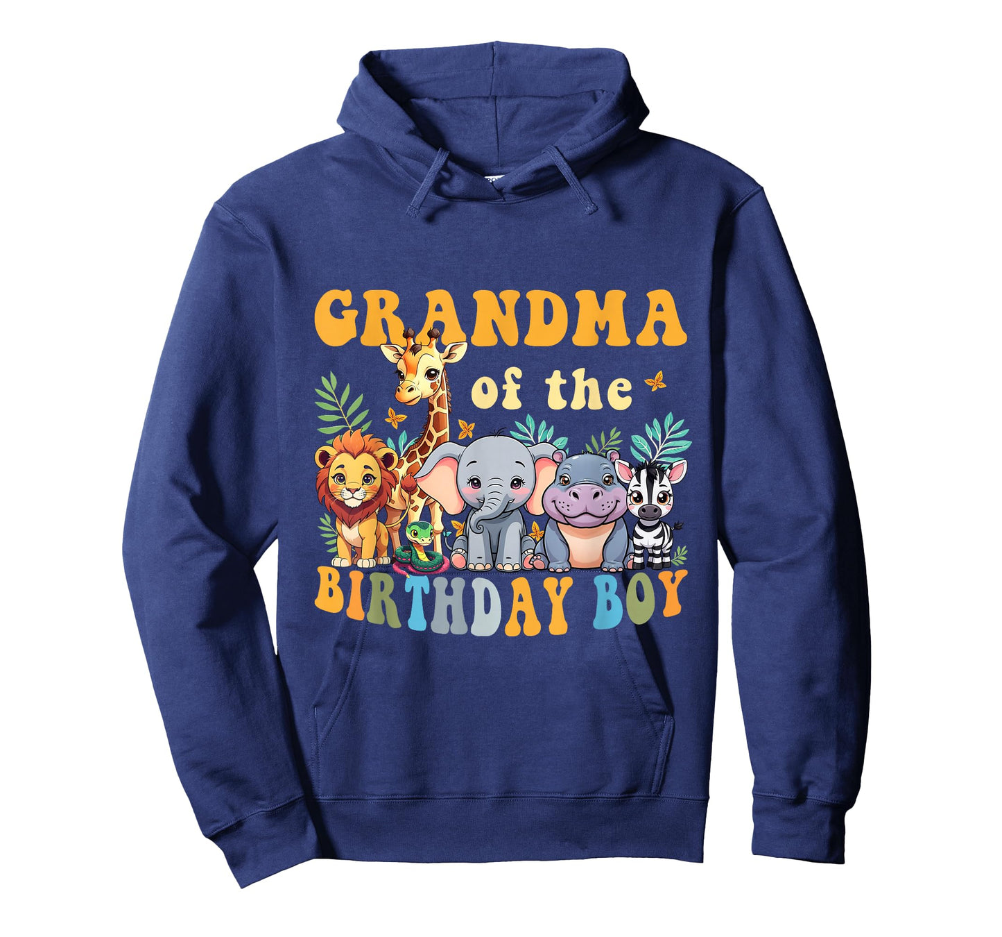 Grandma of the Birthday Boy Safari Jungle Animal Matching T-Shirt