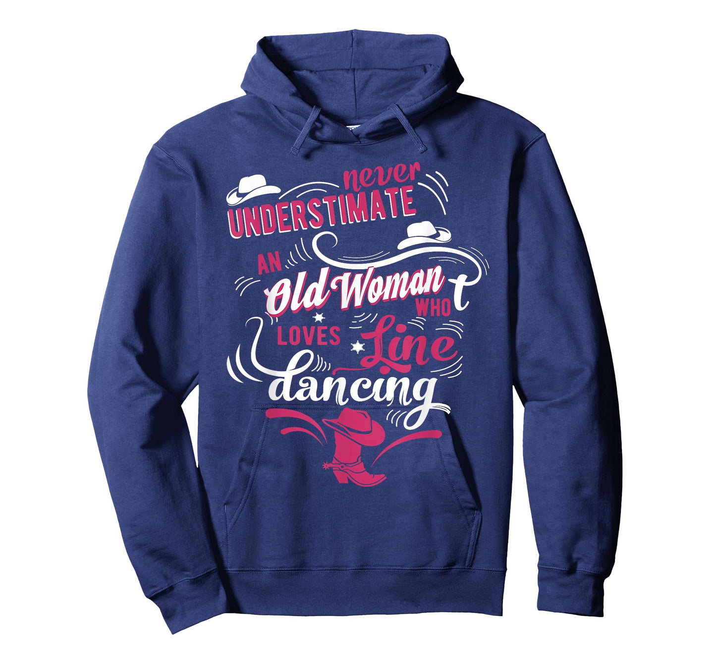 Never underestimate an old woman who can line dance Lover T-Shirt