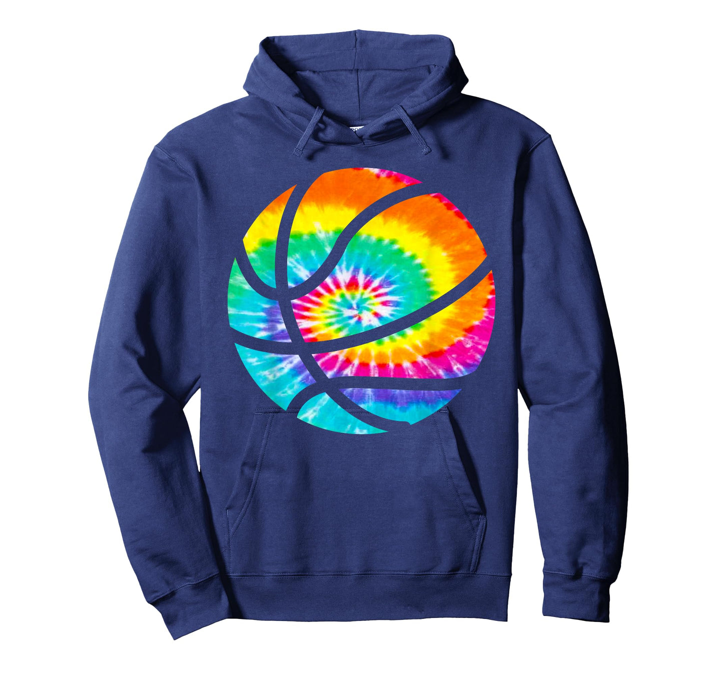 Basketball Tie Dye Shirt - Rainbow Trippy Hippie Tee Shirt T-Shirt