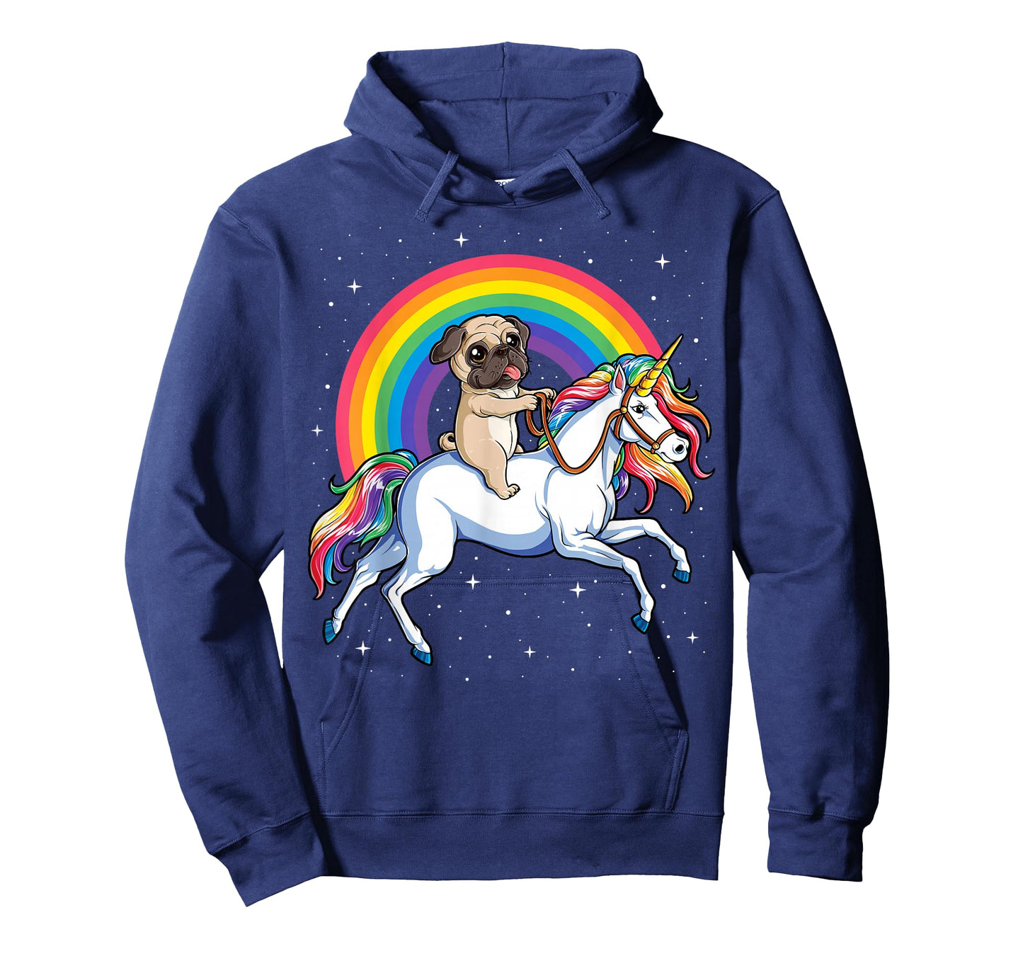 Pug Unicorn T shirt Girls Kids Space Galaxy Rainbow Pugicorn T-Shirt