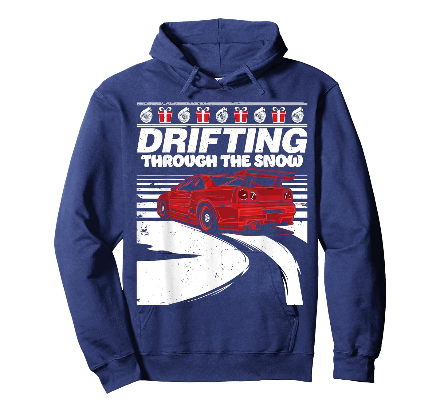 Import Car Ugly Christmas T Shirt Gift Drifting Through Snow