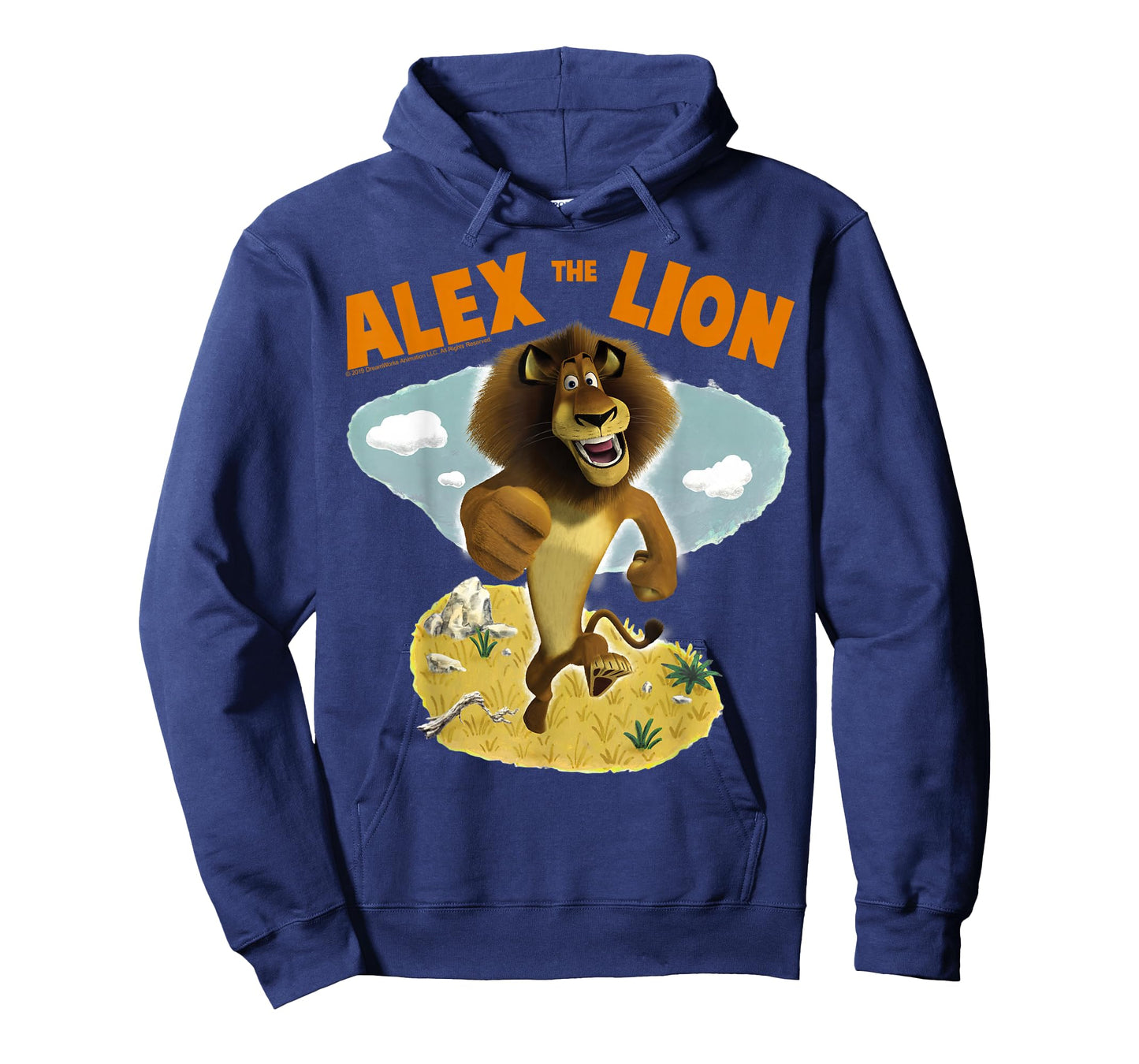 Madagascar Alex The Lion Desert Text Poster T-Shirt