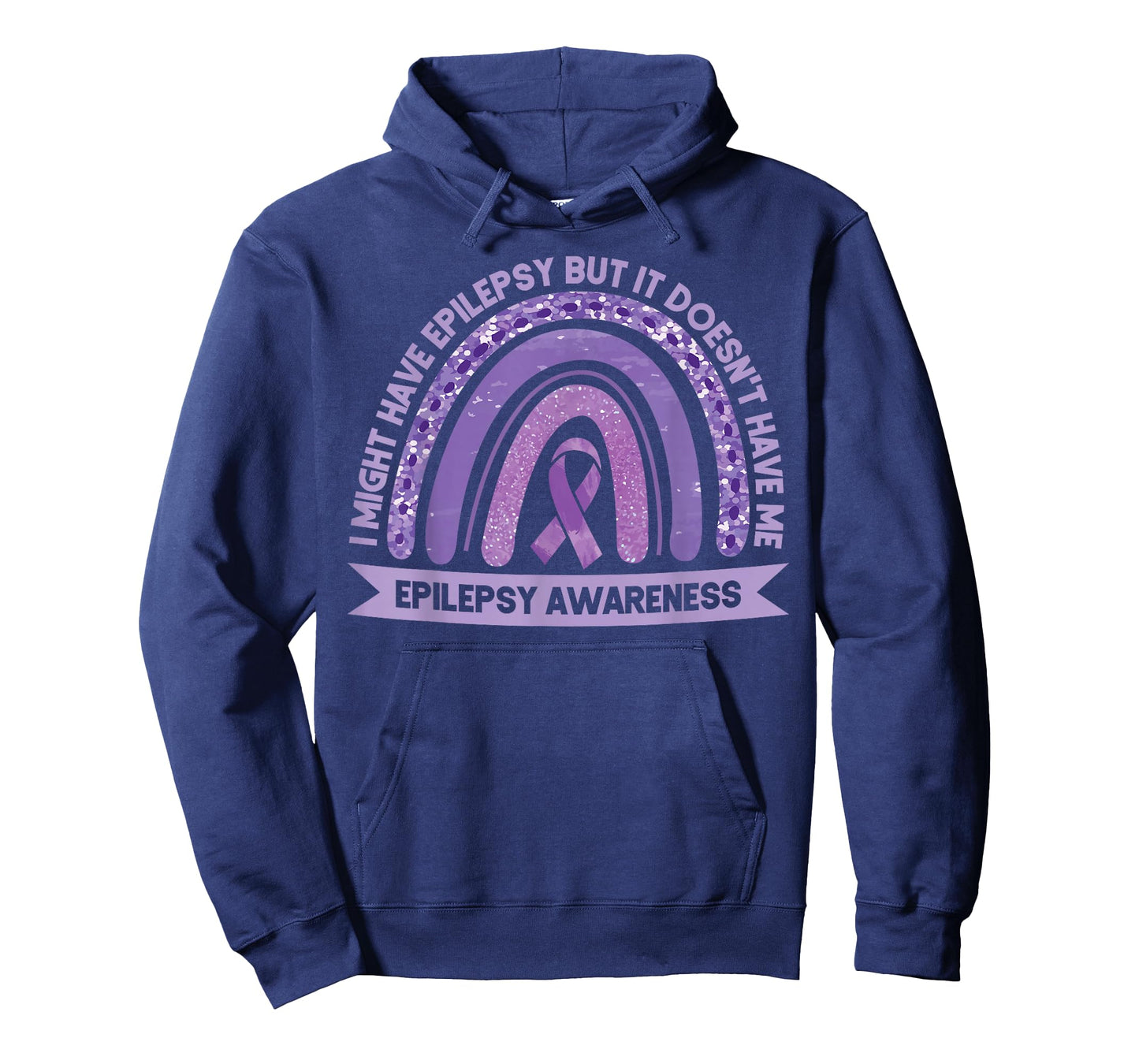 I Might Have Epilepsy Awareness Purple Rainbow Ribbon T-Shirt