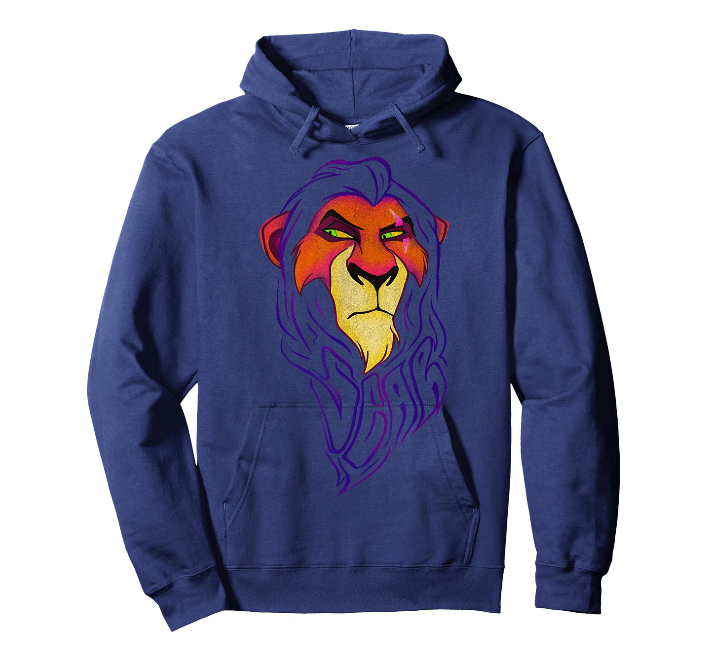 Disney Lion King Scar Long Mane Text T-Shirt