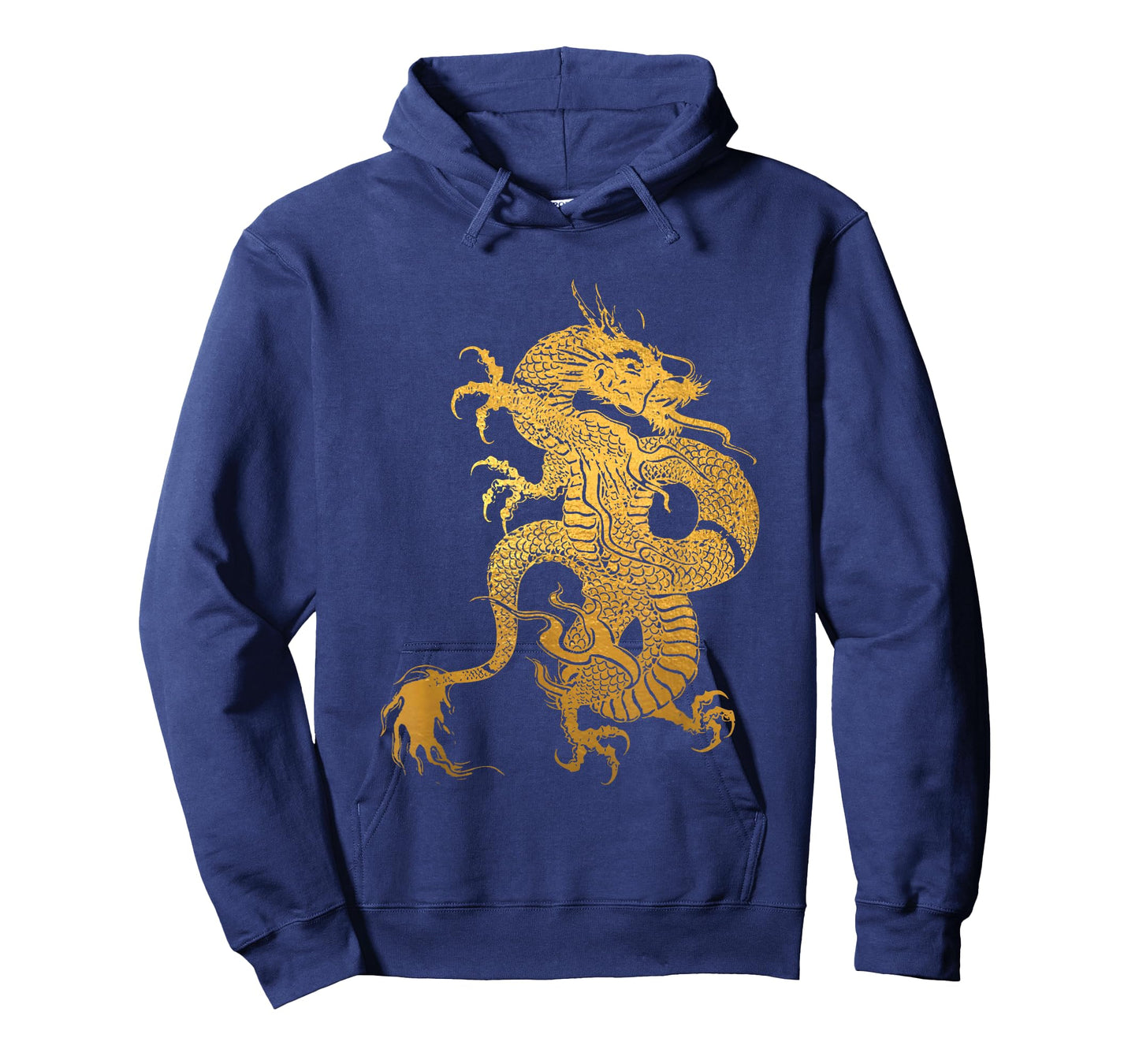 Traditional Chinese Yellow Dragon Tribal T-Shirt