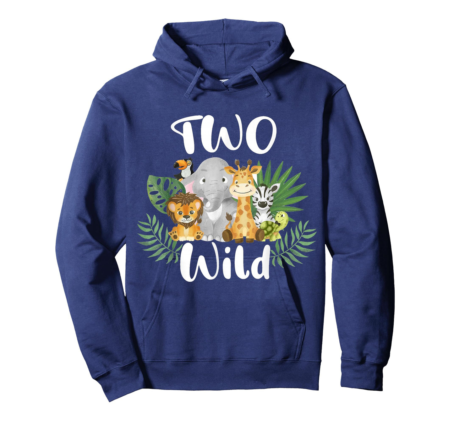 Kids Two Wild 2nd Birthday Boy Funny Zoo Animals Son Toddler T-Shirt