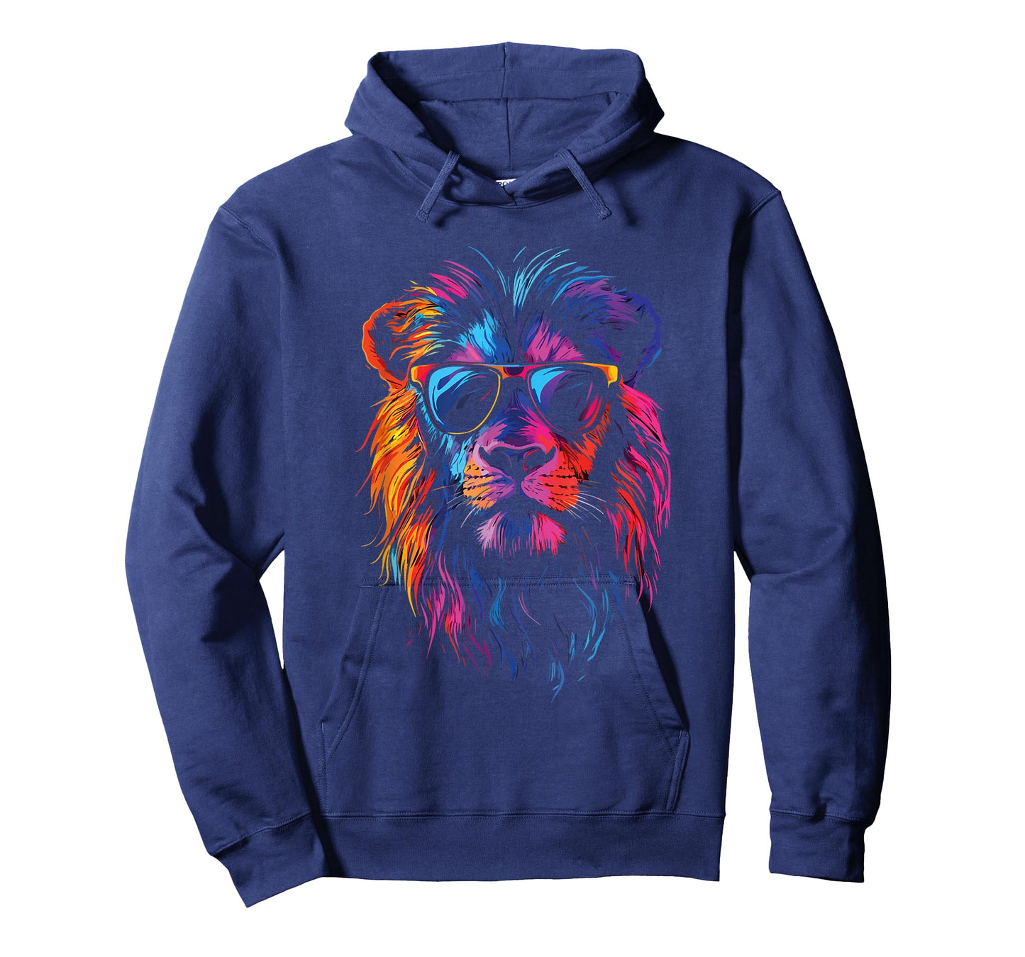 Colorful Lion with Sunglasses Bold King of The Jungle T-Shirt