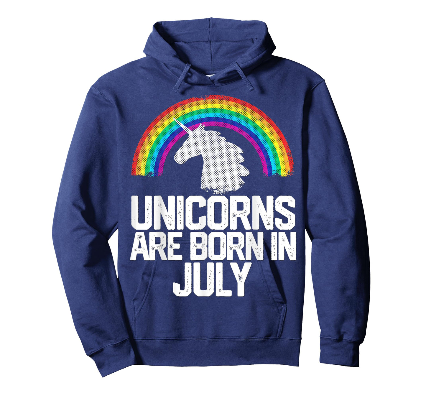 UNICORNS ARE BORN IN JULY Birthday T Shirt Rainbow Girl Gift T-Shirt