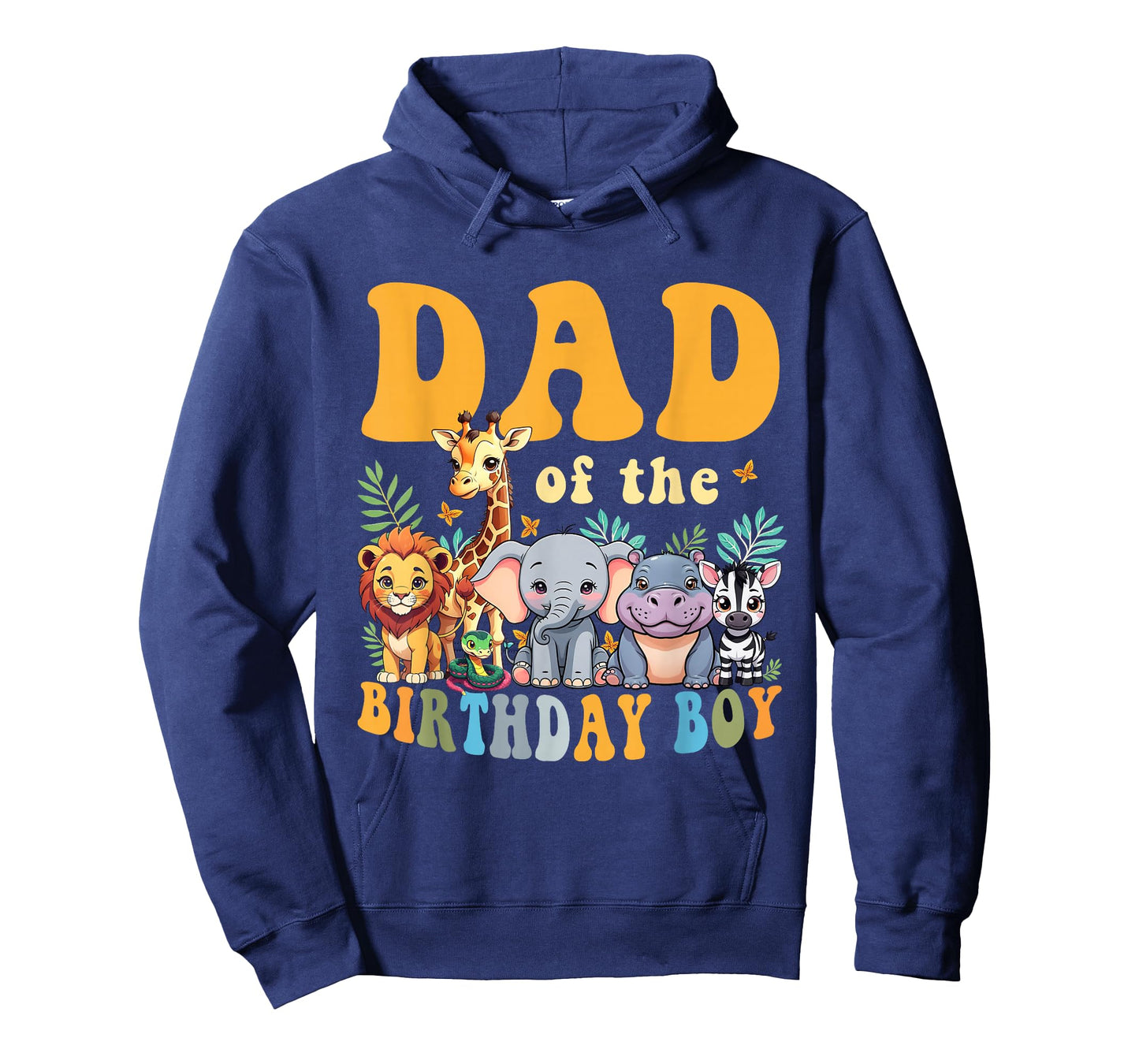 Dad of The Birthday Boy Kids Safari Jungle Animal Matching T-Shirt
