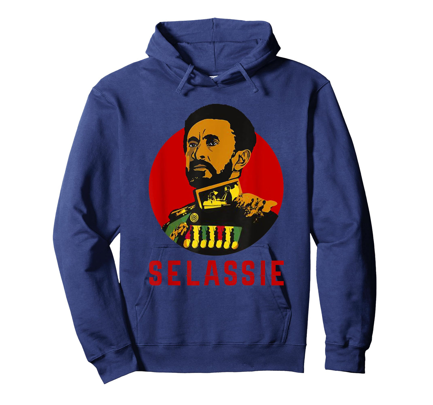 Ethiopian Selassie Emperor Haile Selassie Face Rasta T-Shirt