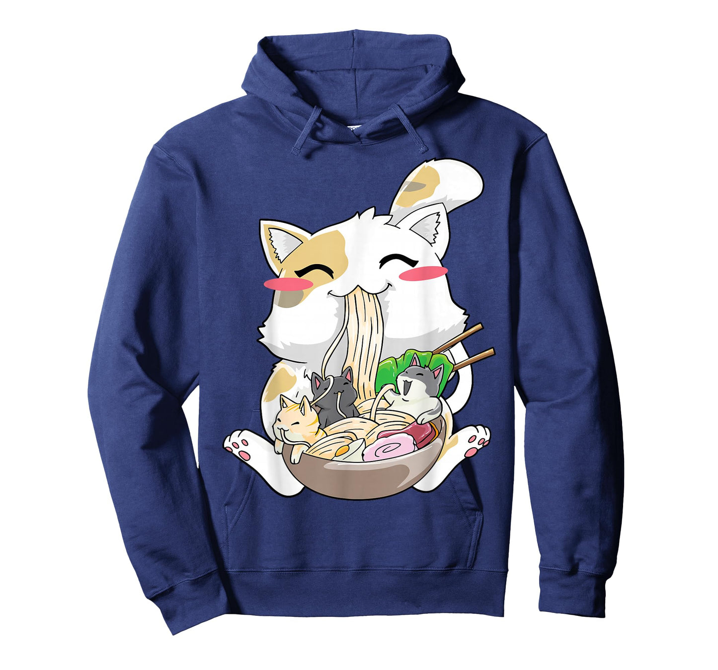 Kawaii Anime Cat Ramen Japanese Neko T-Shirt