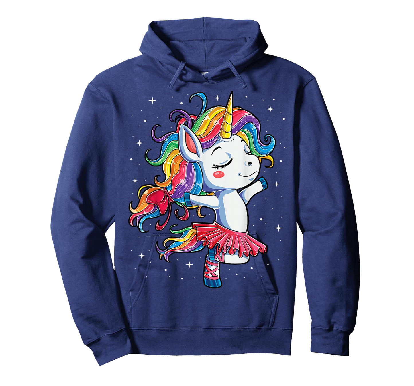 Ballet Dancer Unicorn Girls Women Rainbow Ballerina Color T-Shirt