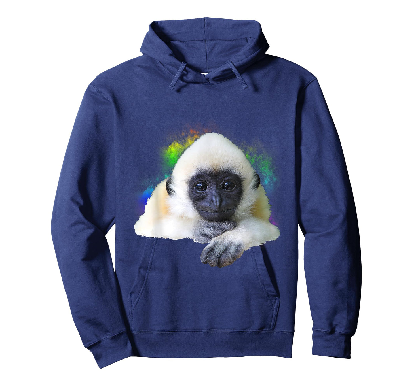 Gibbon Monkey Rainbow Cute Little Primate Animal T-Shirt