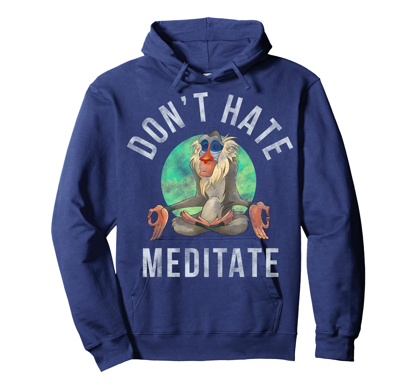 Disney Lion King Rafiki Don't Hate Meditate Graphic T-Shirt T-Shirt