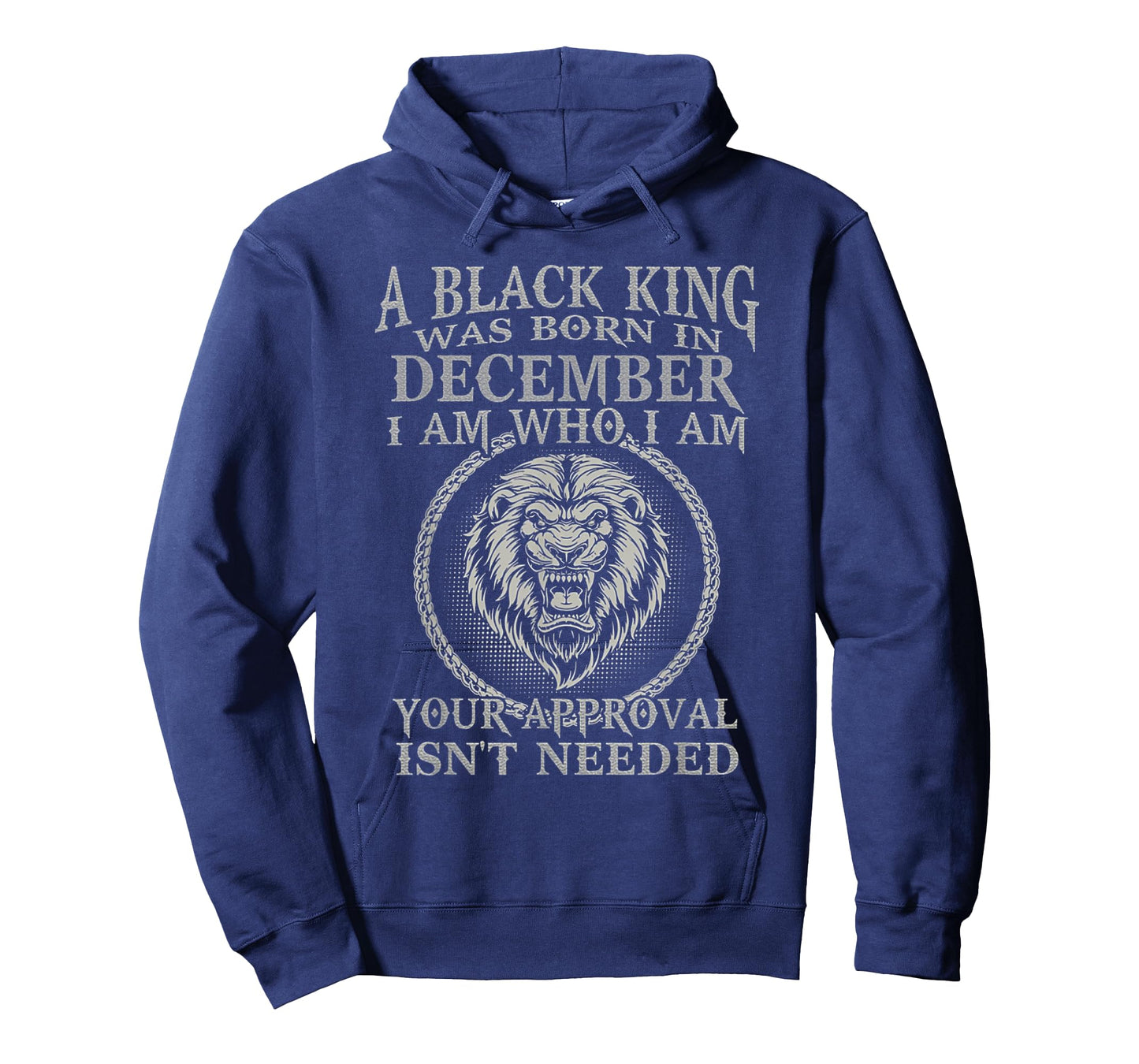 Funny Lion A Black King Was Born In December I Am Who I Am T-Shirt