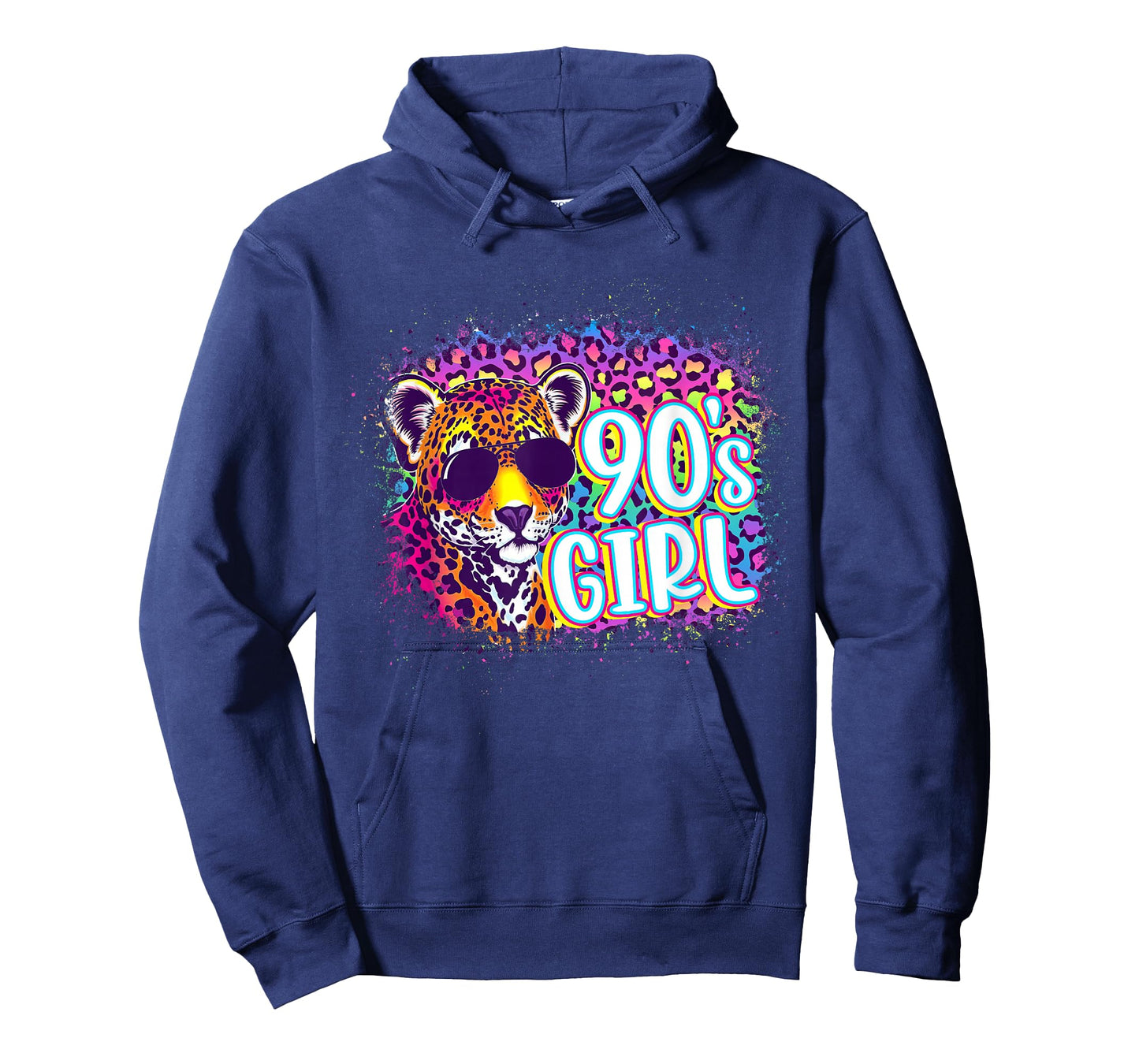 90's Girl Birthday Party Rainbow Leopard Print 1990s Women T-Shirt