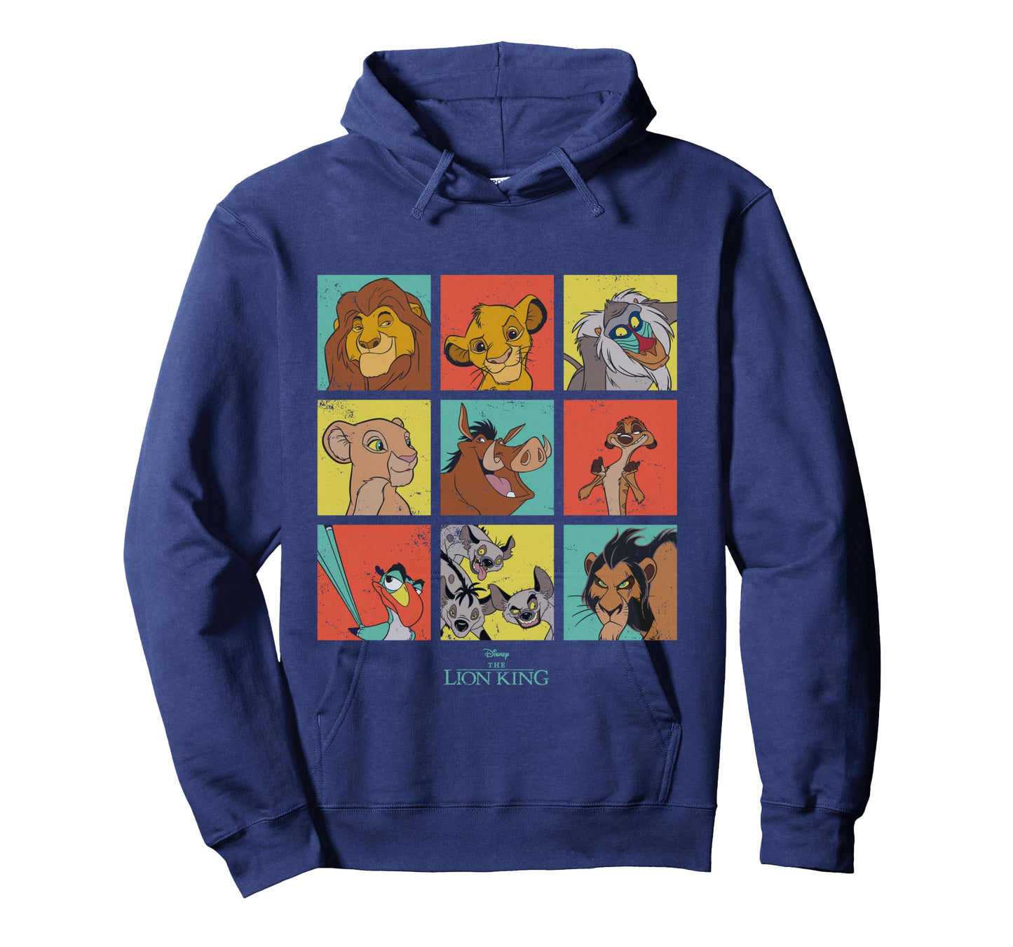 Disney The Lion King Characters 90s Grid Long Sleeve T-Shirt