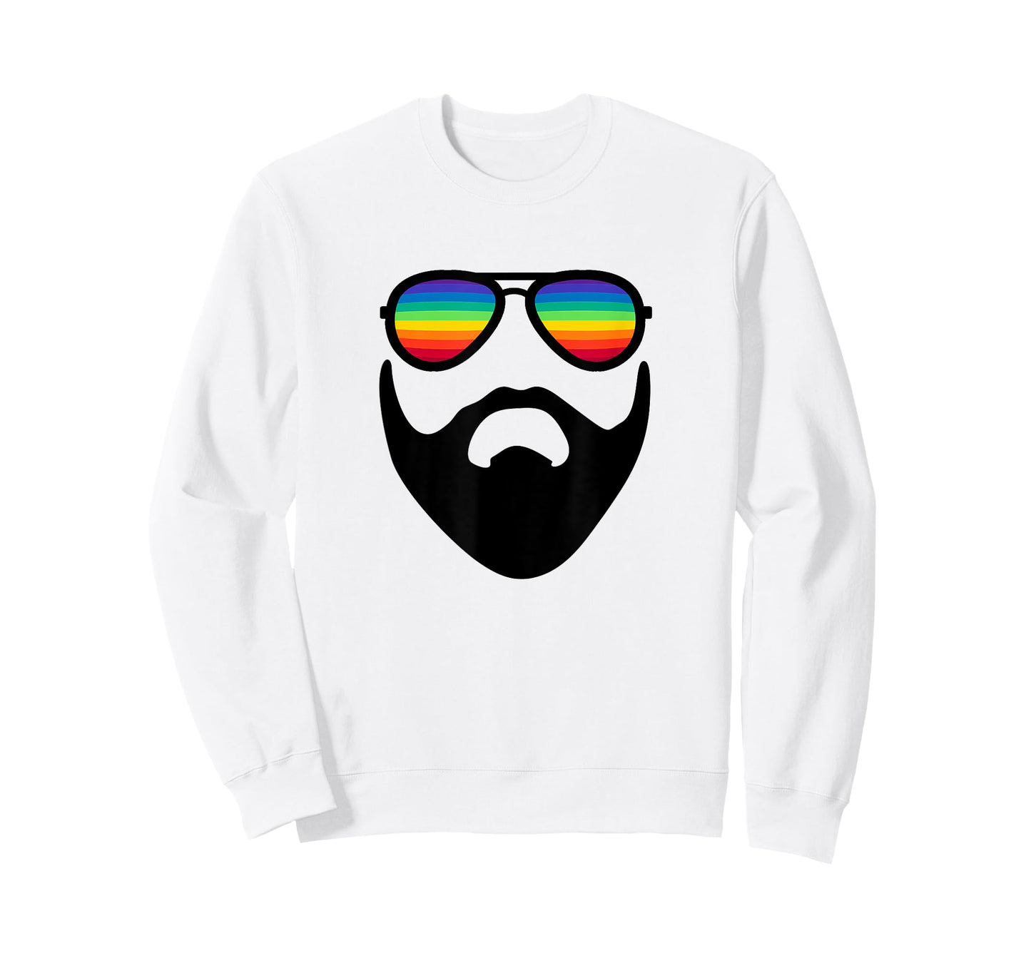 Beard with Rainbow Sunglasses T-Shirt