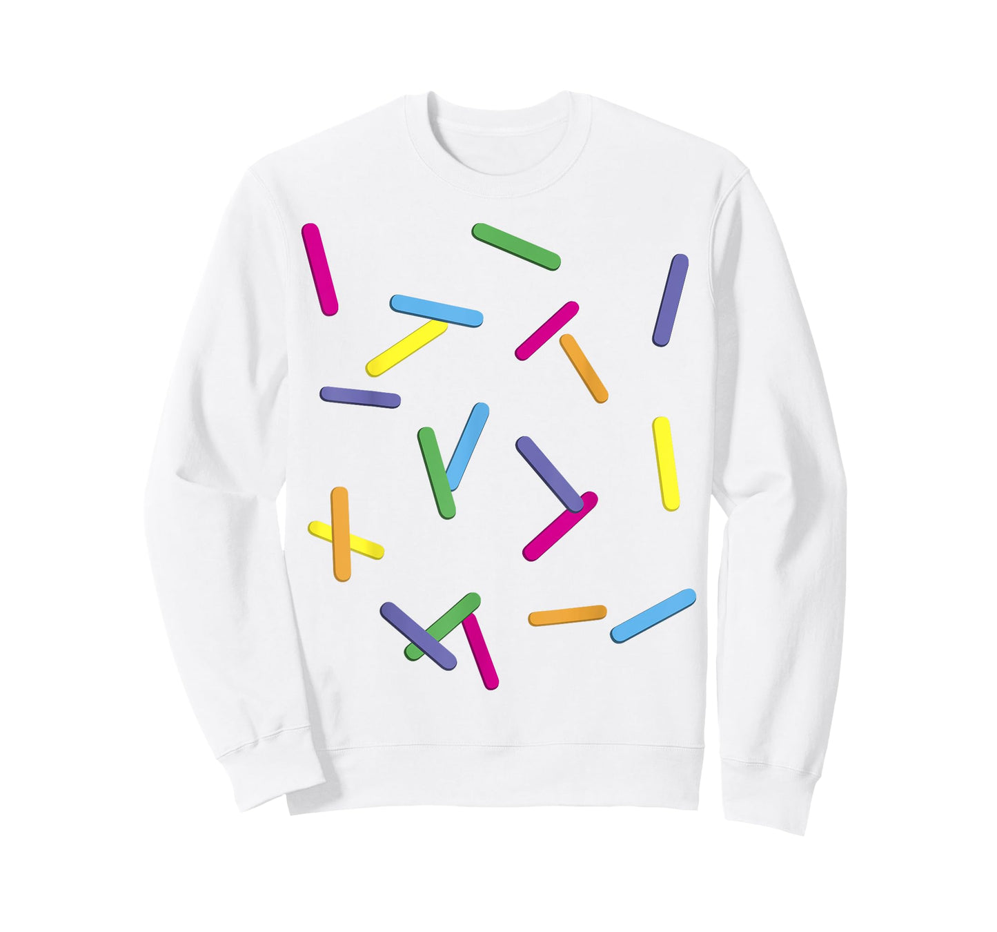 Rainbow Sprinkles Ice Cream Simple T-Shirt Costume Men Women Kids T-Shirt