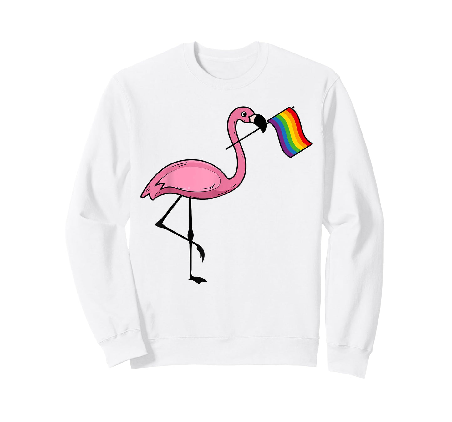 Flamingo LGBT Flag Shirt | Cool Gay Rights Supporters Gift