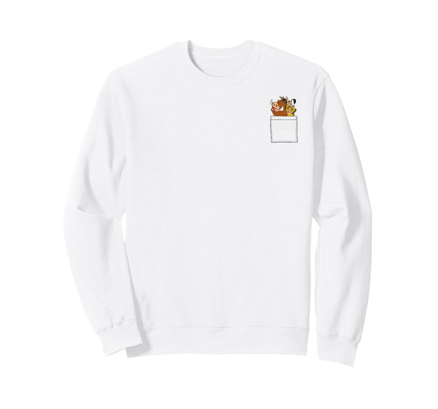 Disney Lion King Hakuna Matata Friends Pocket Graphic Tee T-Shirt