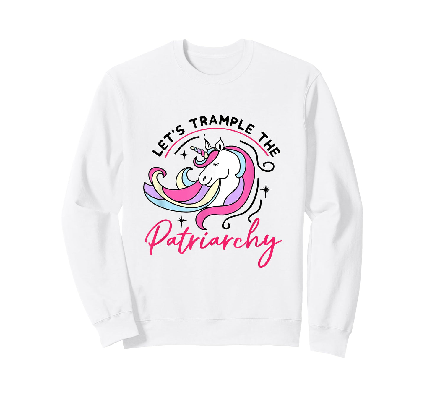 Trample The Patriarchy Funny Feminist Womens Rights Unicorn T-Shirt