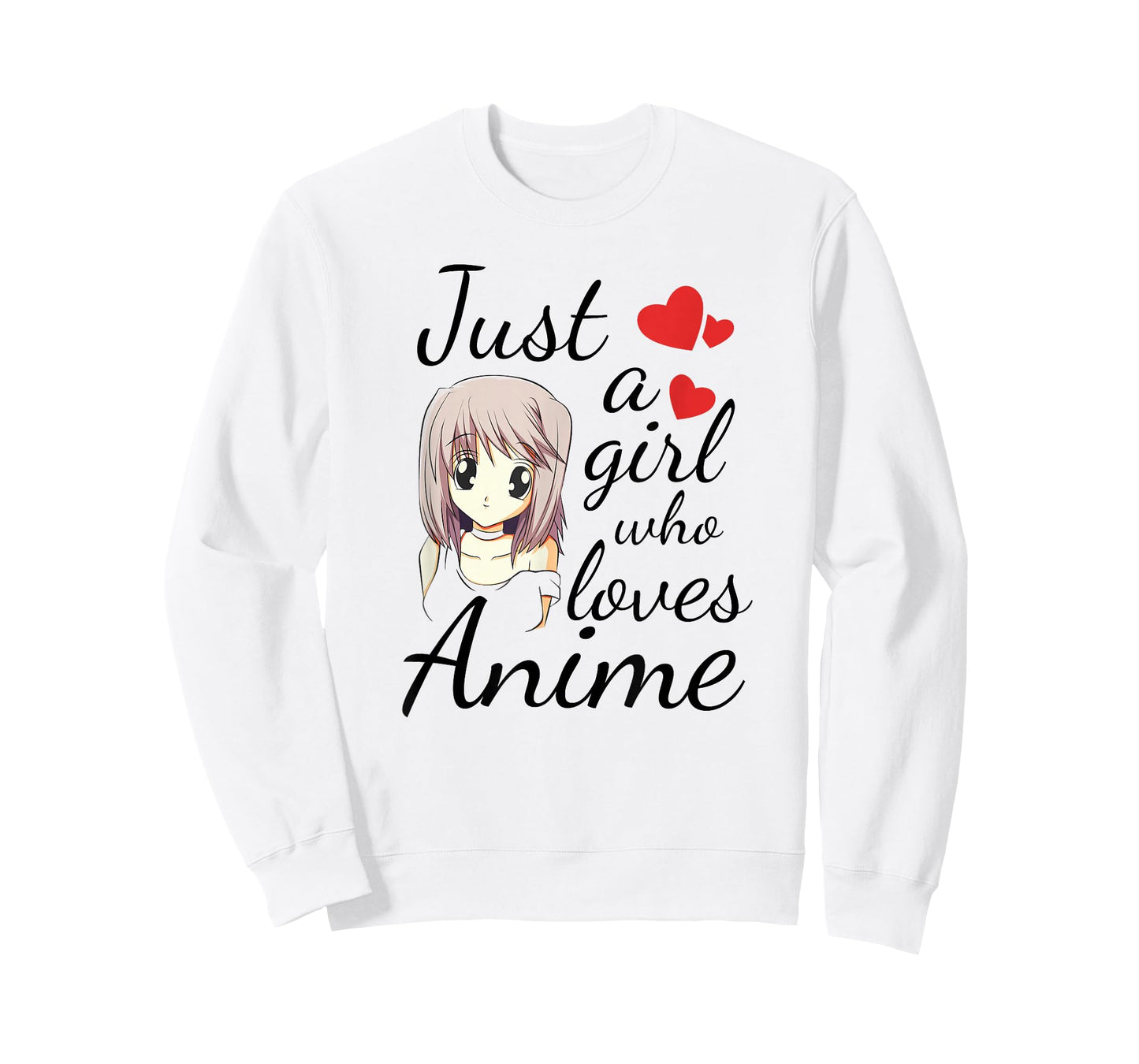 Cute Anime Girl Quote Japanese Kawaii Cartoon Graphic T-Shirt