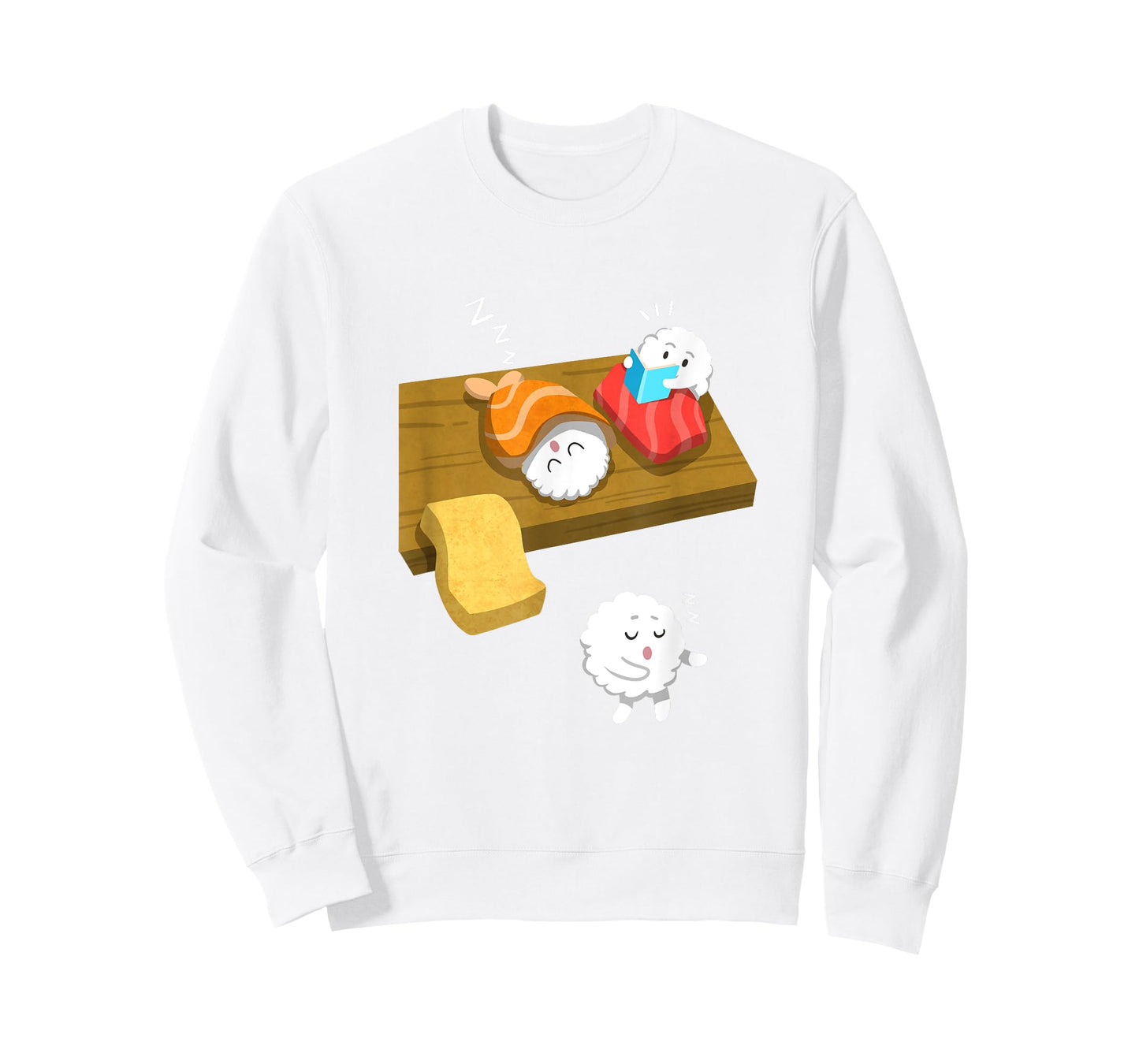 Sleep Walking Sushi Funny Japanese Food Sashimi Gift T Shirt T-Shirt