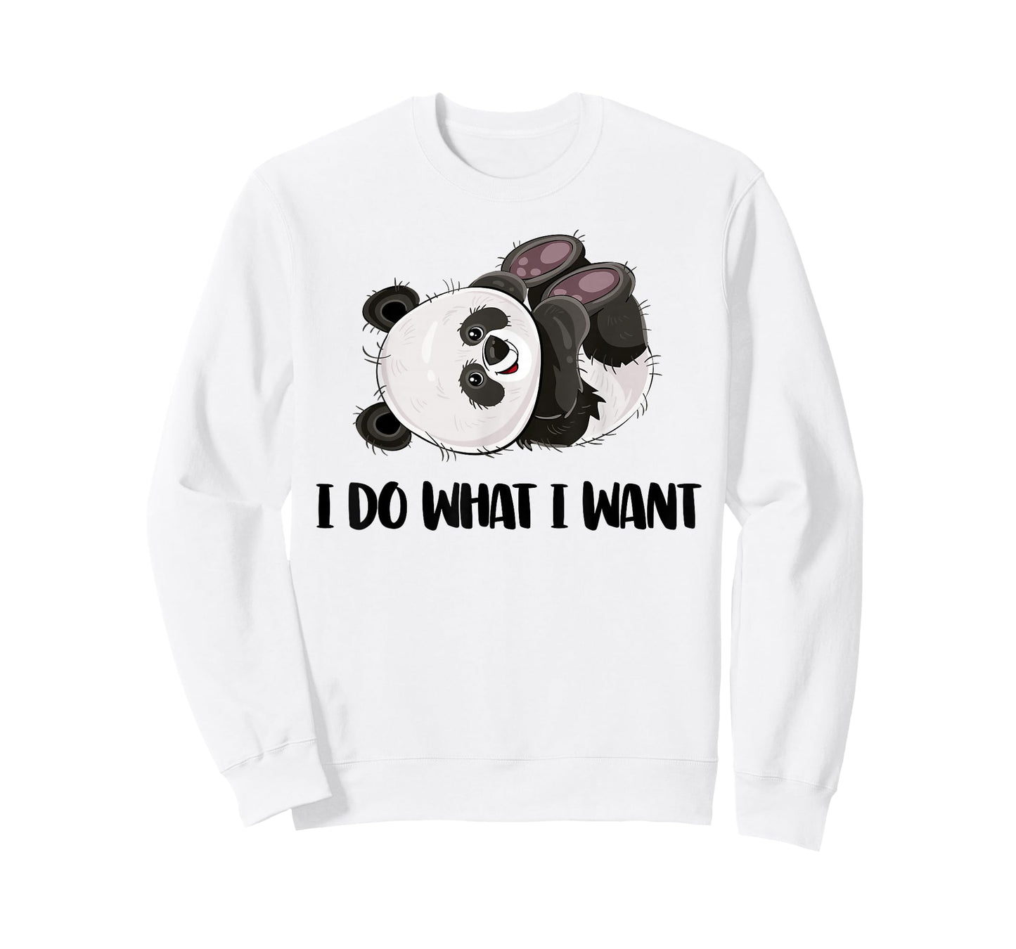 Funny Panda - I Do What I Want Cute Panda Bear T-Shirt Small